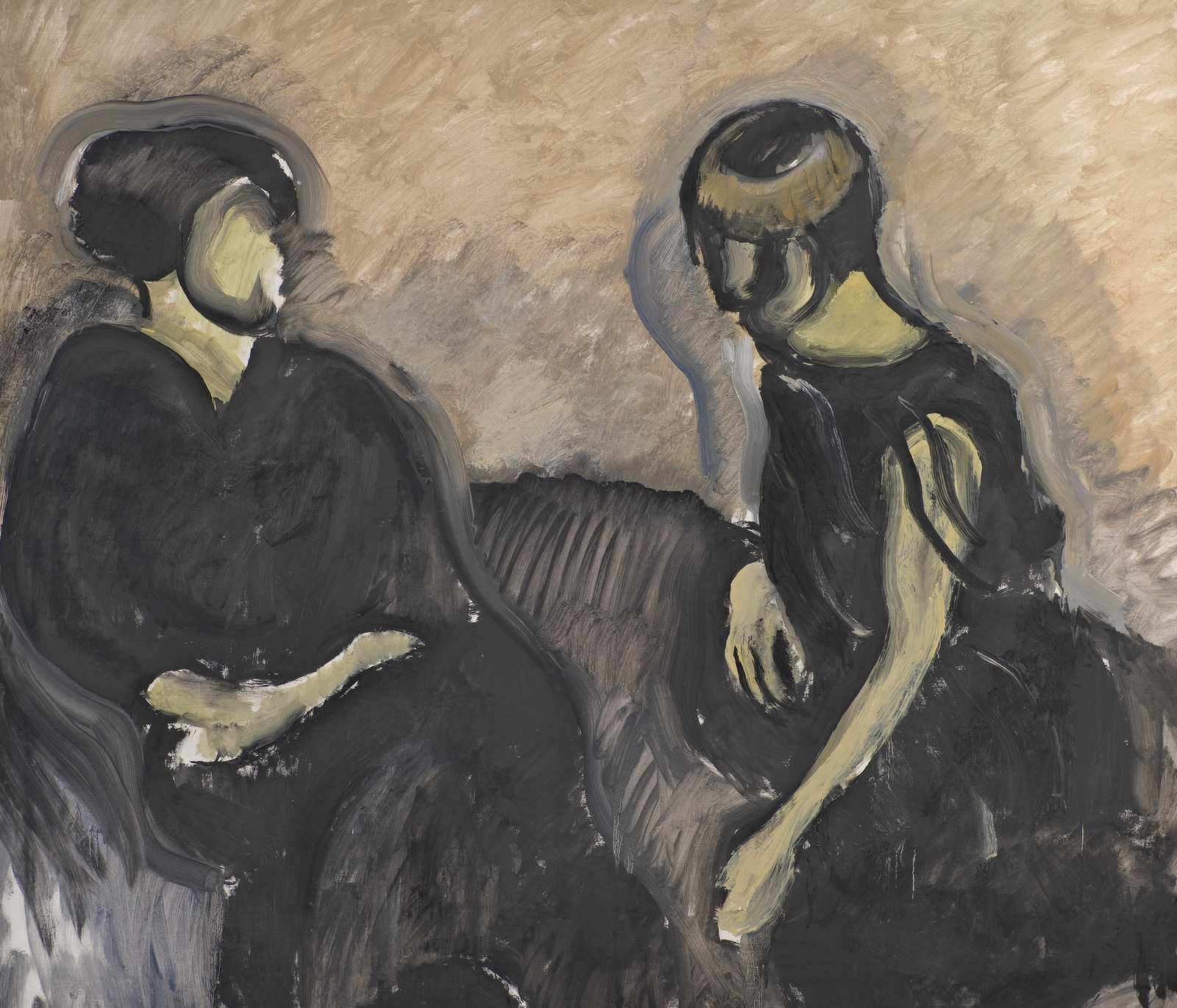 Abstract Figures Black Wall Art