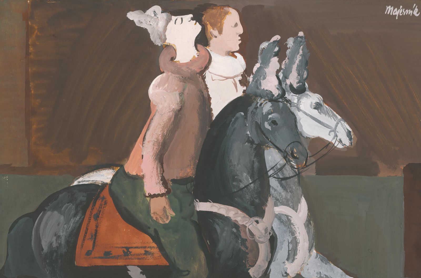 Majestic Equestrians Vintage Horse Art Wall Art