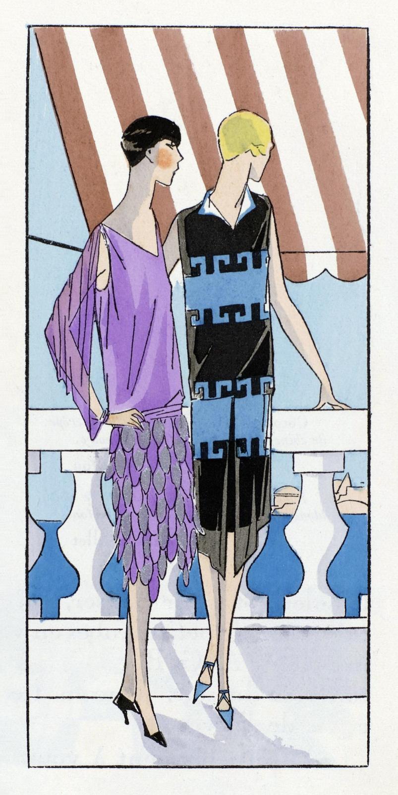 Vintage Art Deco Fashionistas Wall Art