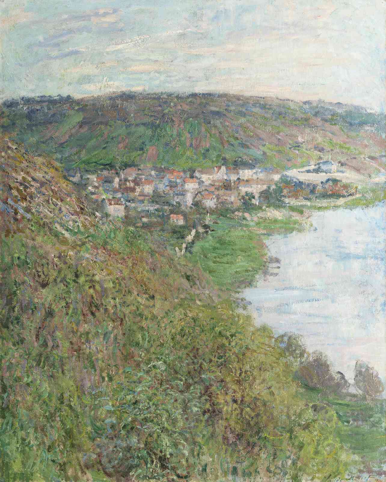 Serene River Valley Landscape Wall Art