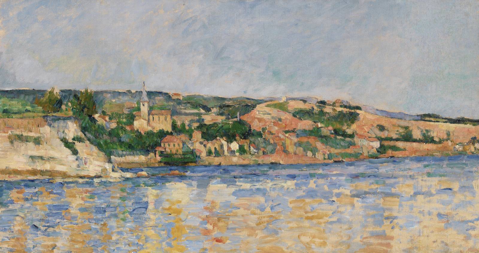 Impressionist Landscape River View Wall Art