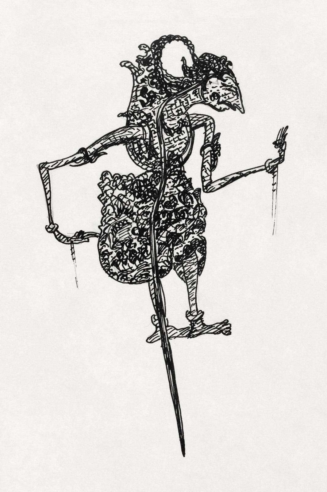 Intricate Shadow Puppet Art Wall Art