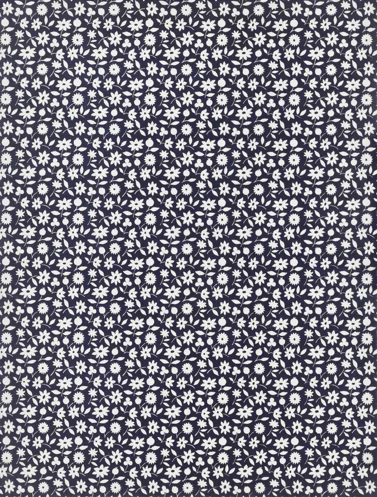 Classic Floral Charm Navy Wall Art
