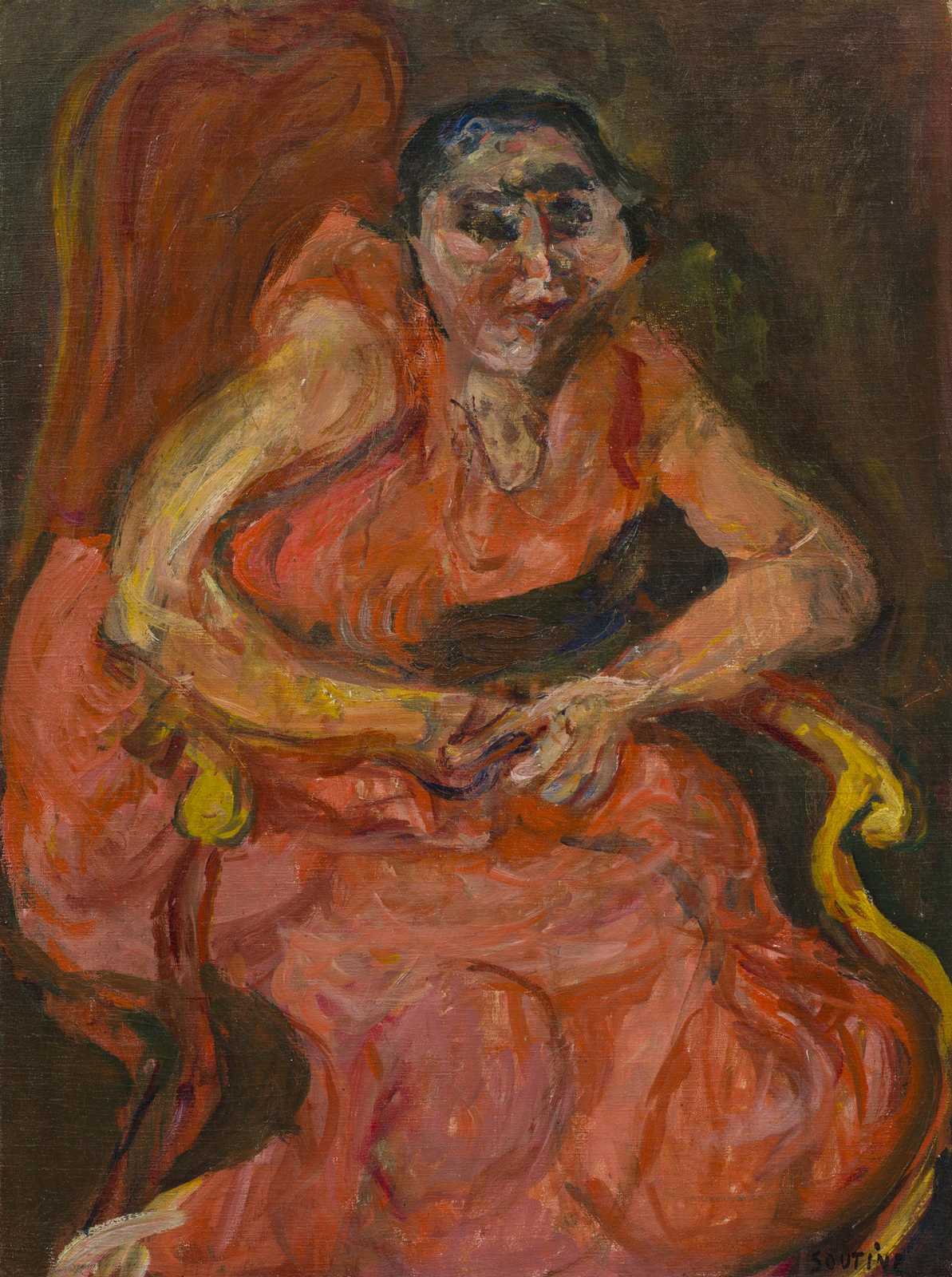 Expressive Portrait of Woman Wall Art