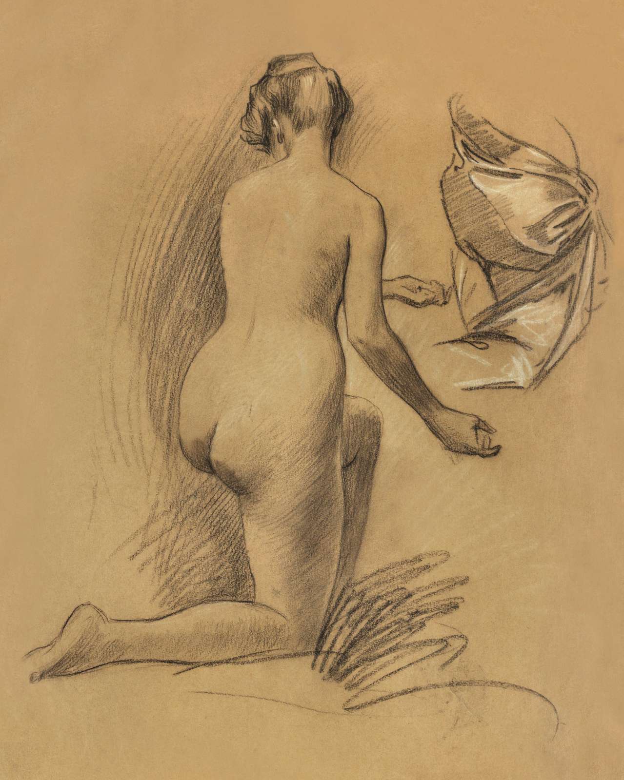 Elegant Nude Study Wall Art
