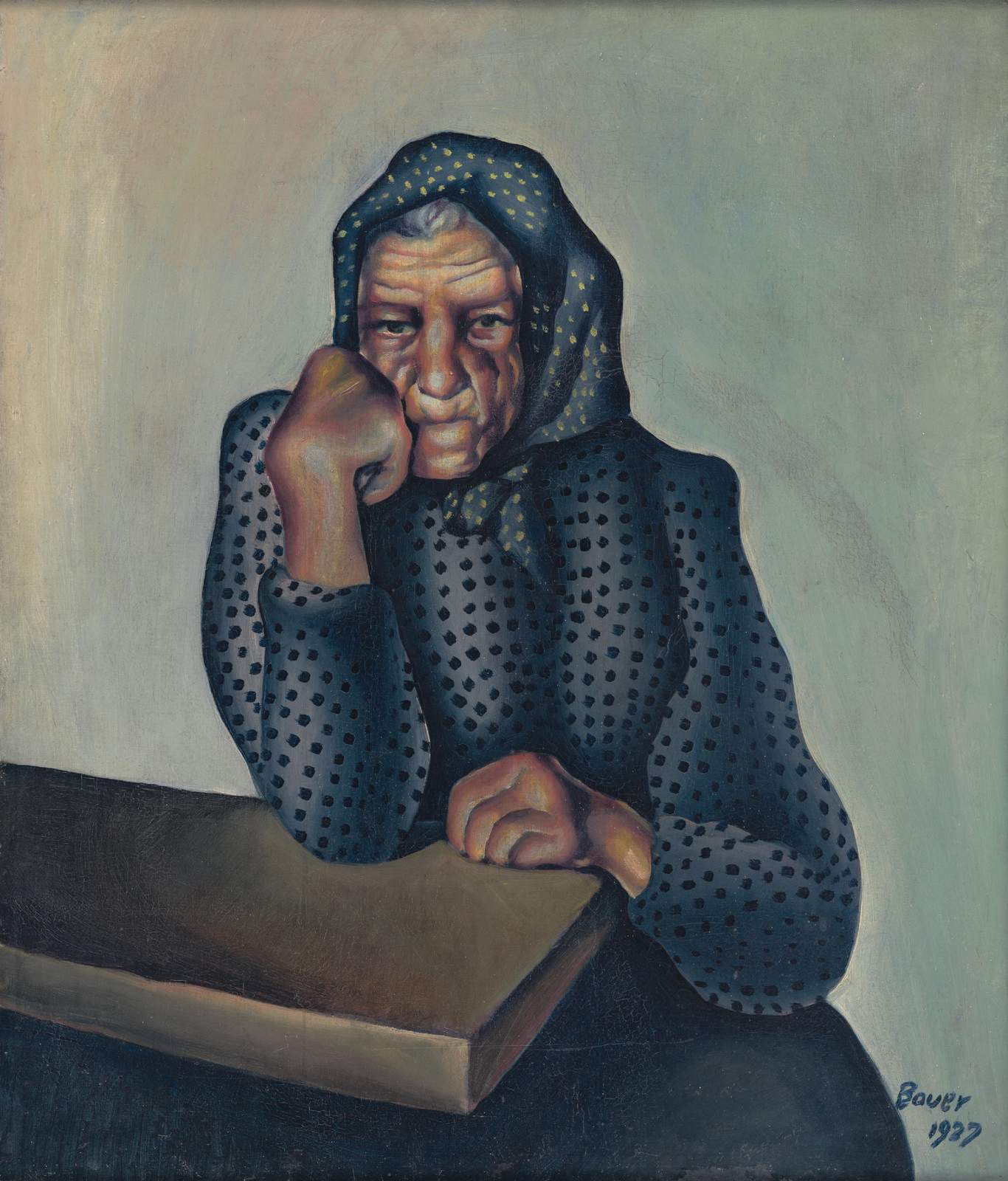 Elderly Woman Portrait Wall Art
