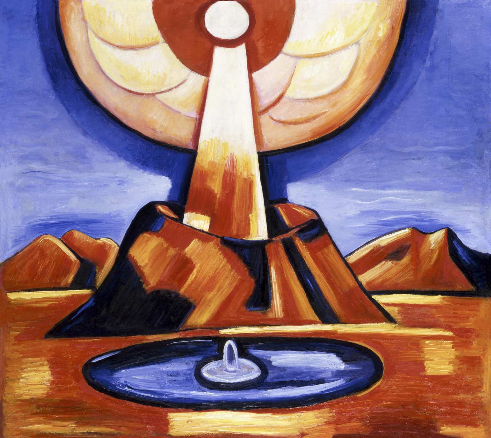 Futuristic Landscape Abstract Wall Art
