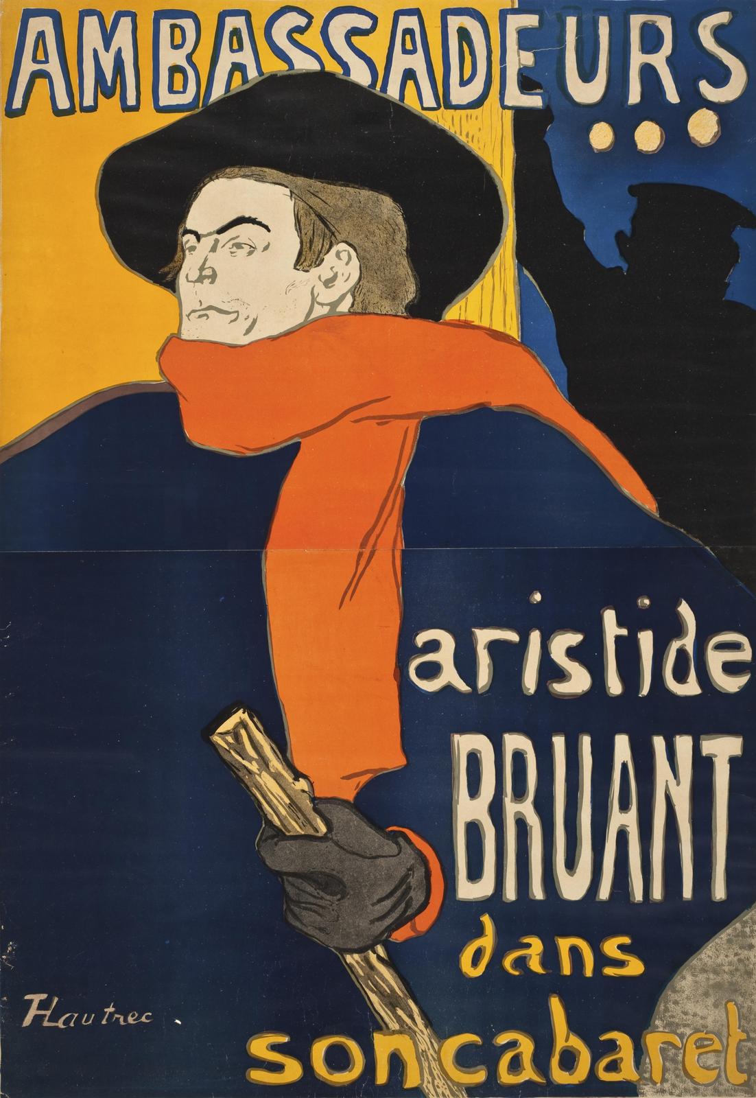 Aristide Bruant Cabaret Poster Wall Art