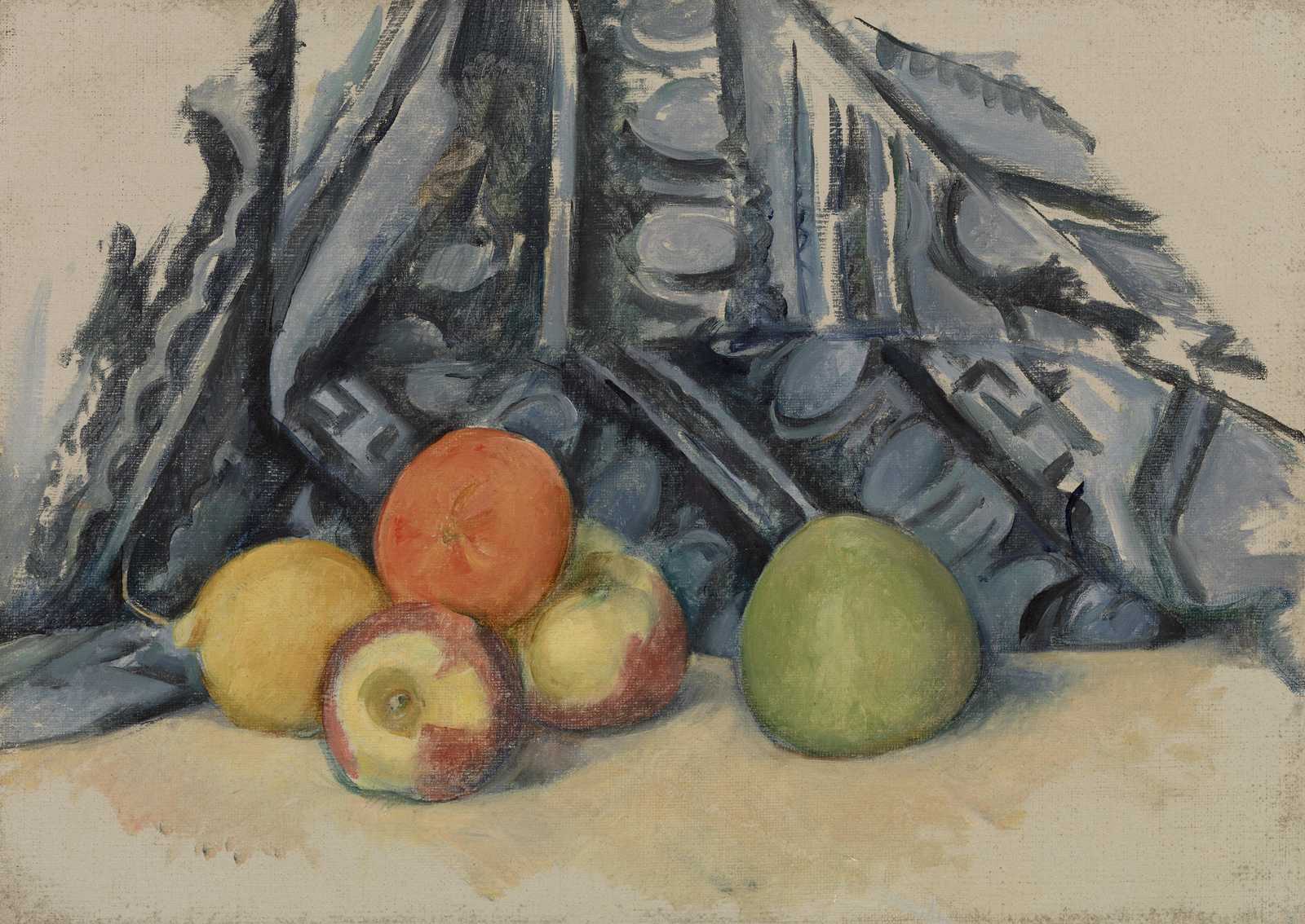 Still Life Fruit with Drapery Wall Art