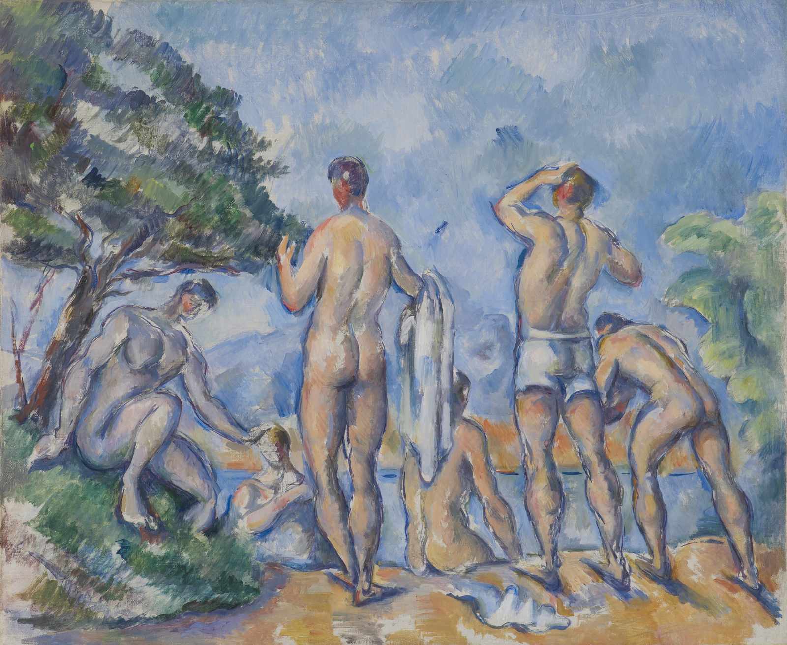 Classic Bathers Landscape Wall Art