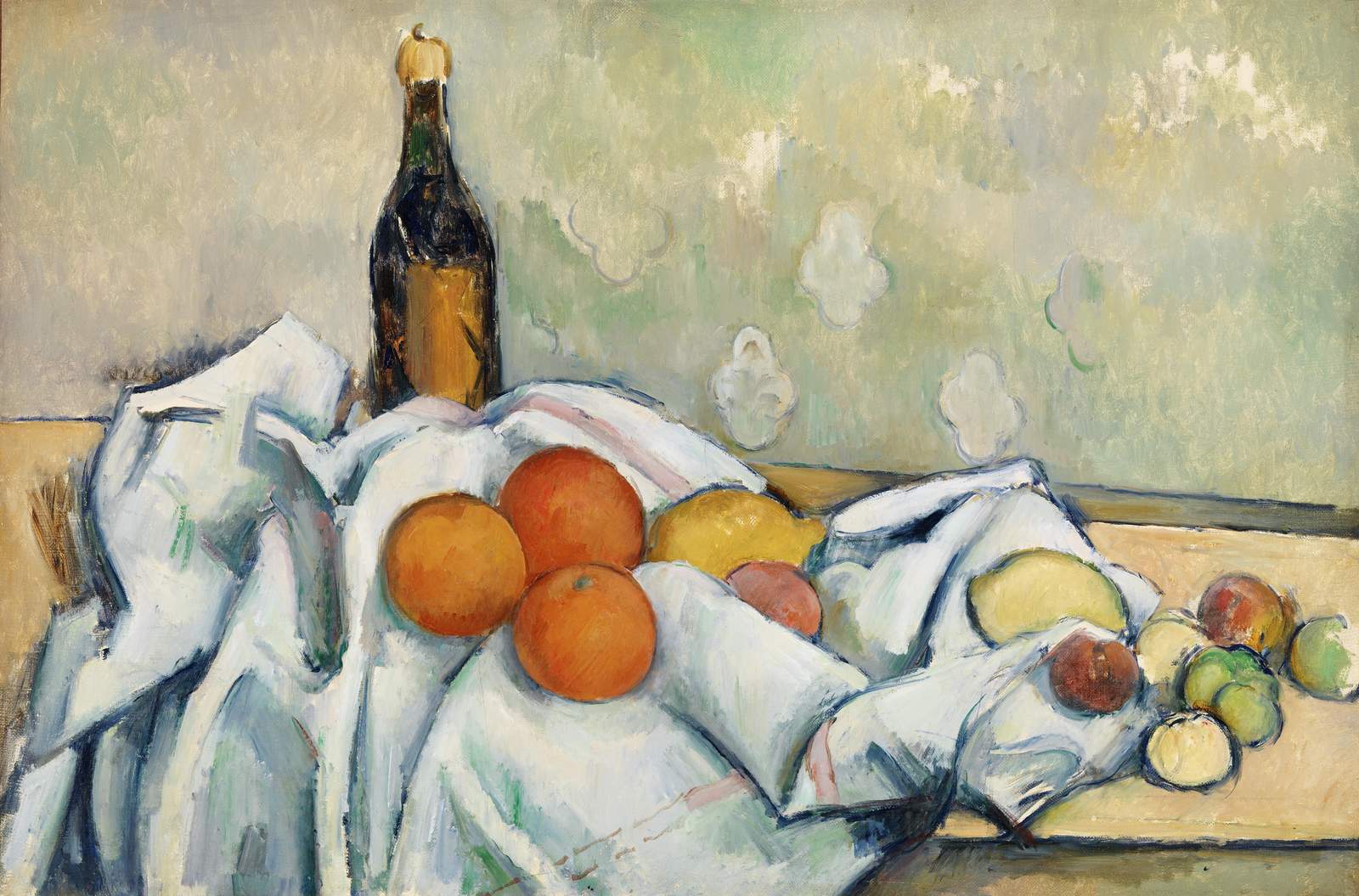 Vintage Still Life with Fruit & Wine Wall Art