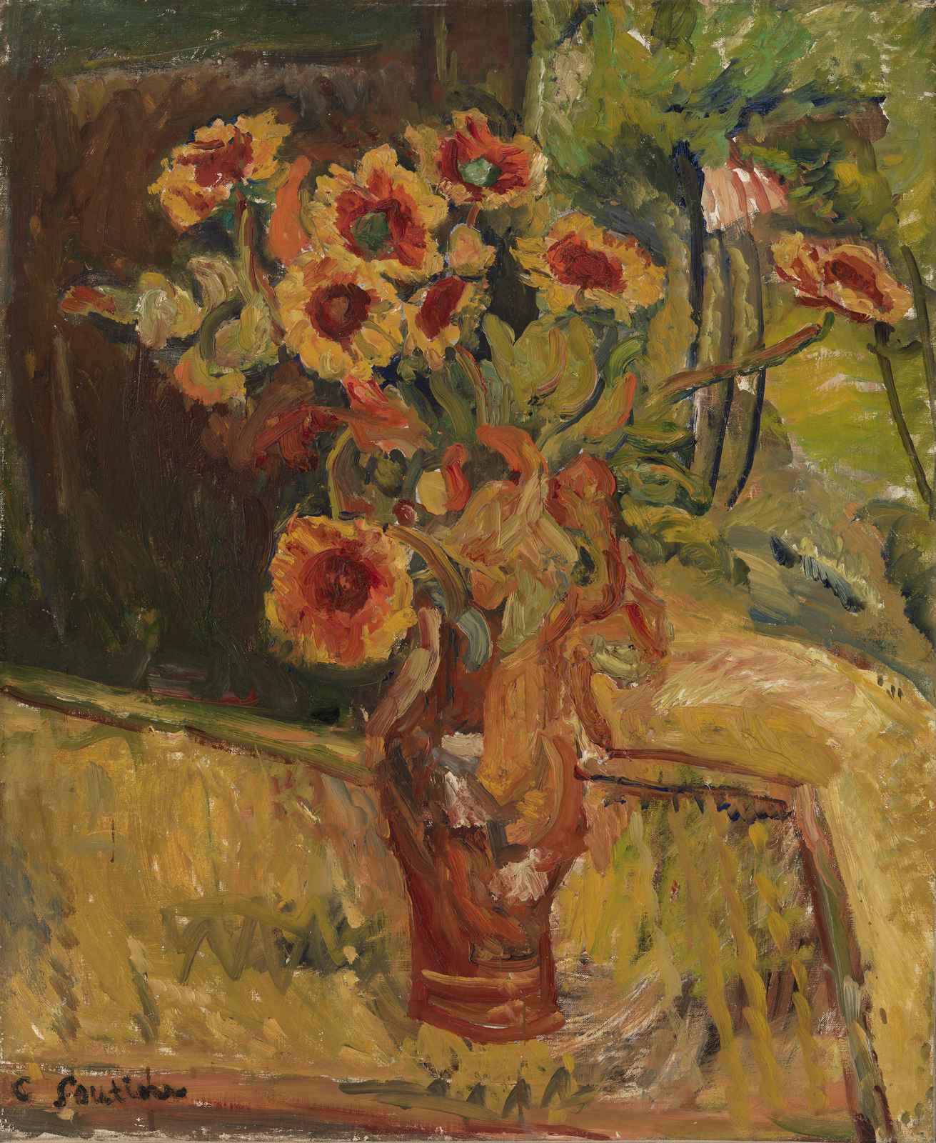 Vibrant Sunflowers Still Life Wall Art