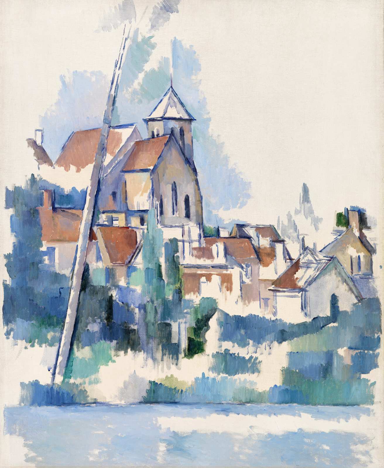Impressionist Village Landscape Wall Art