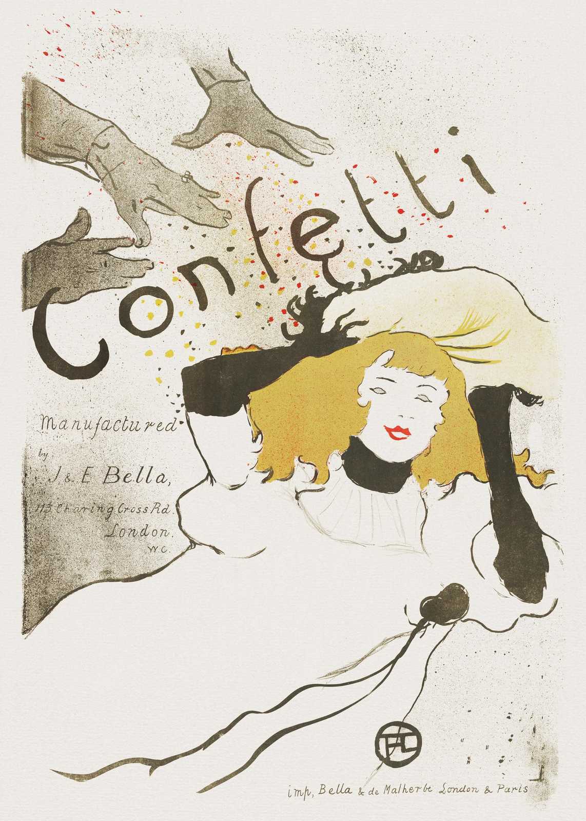 Vintage Confetti Celebration Wall Art