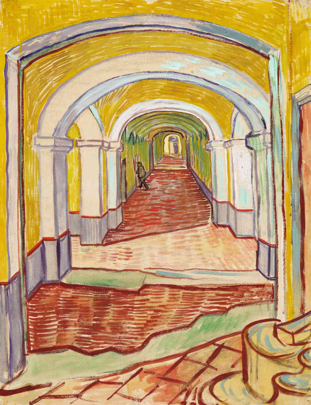 Van Gogh's Hallway Archways Wall Art