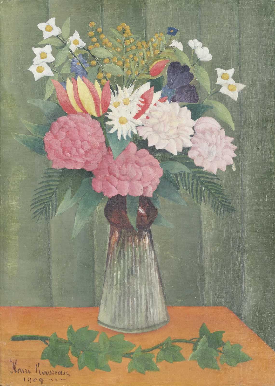 Vibrant Floral Still Life Henri Rousseau Wall Art