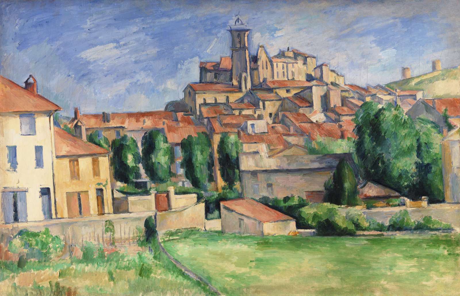 Village Landscape Post-Impressionist Wall Art