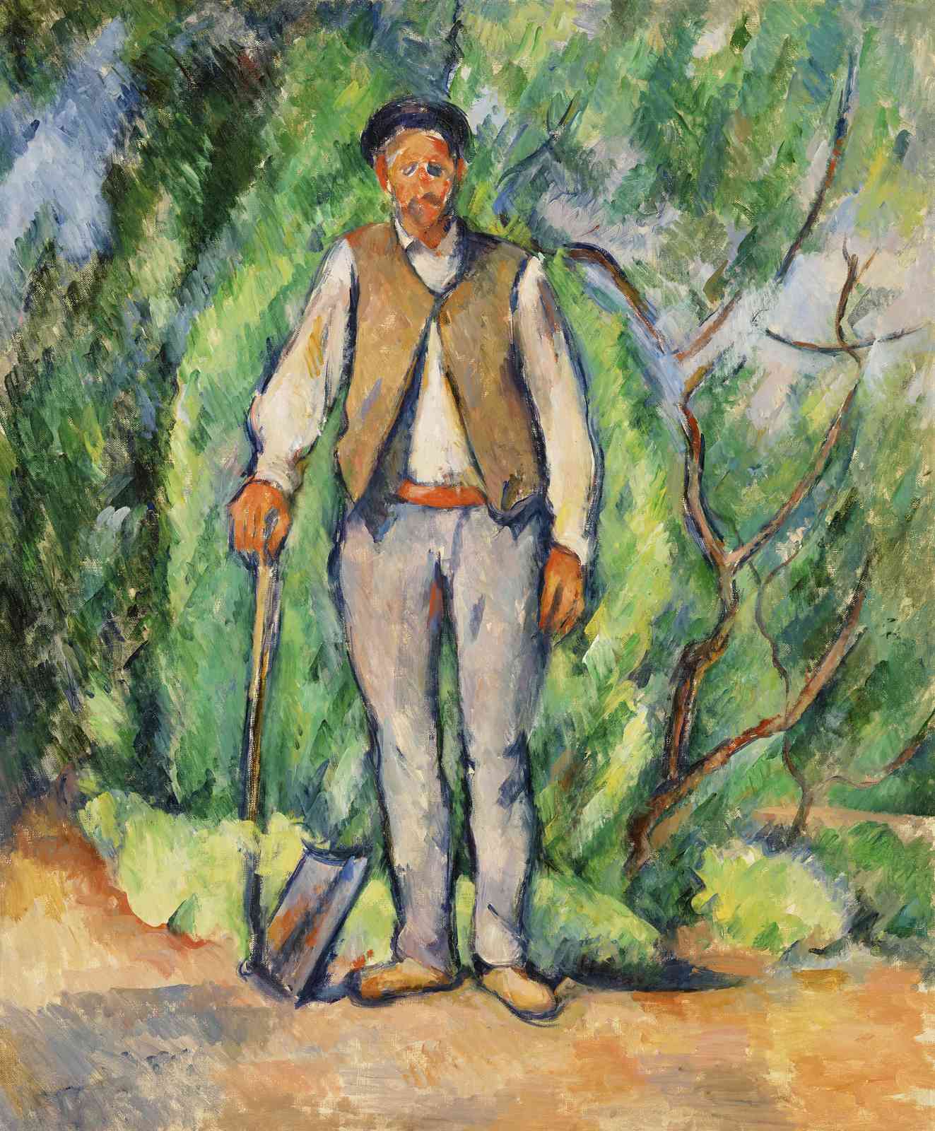Peasant with Spade Wall Art - Post-Impressionist Art