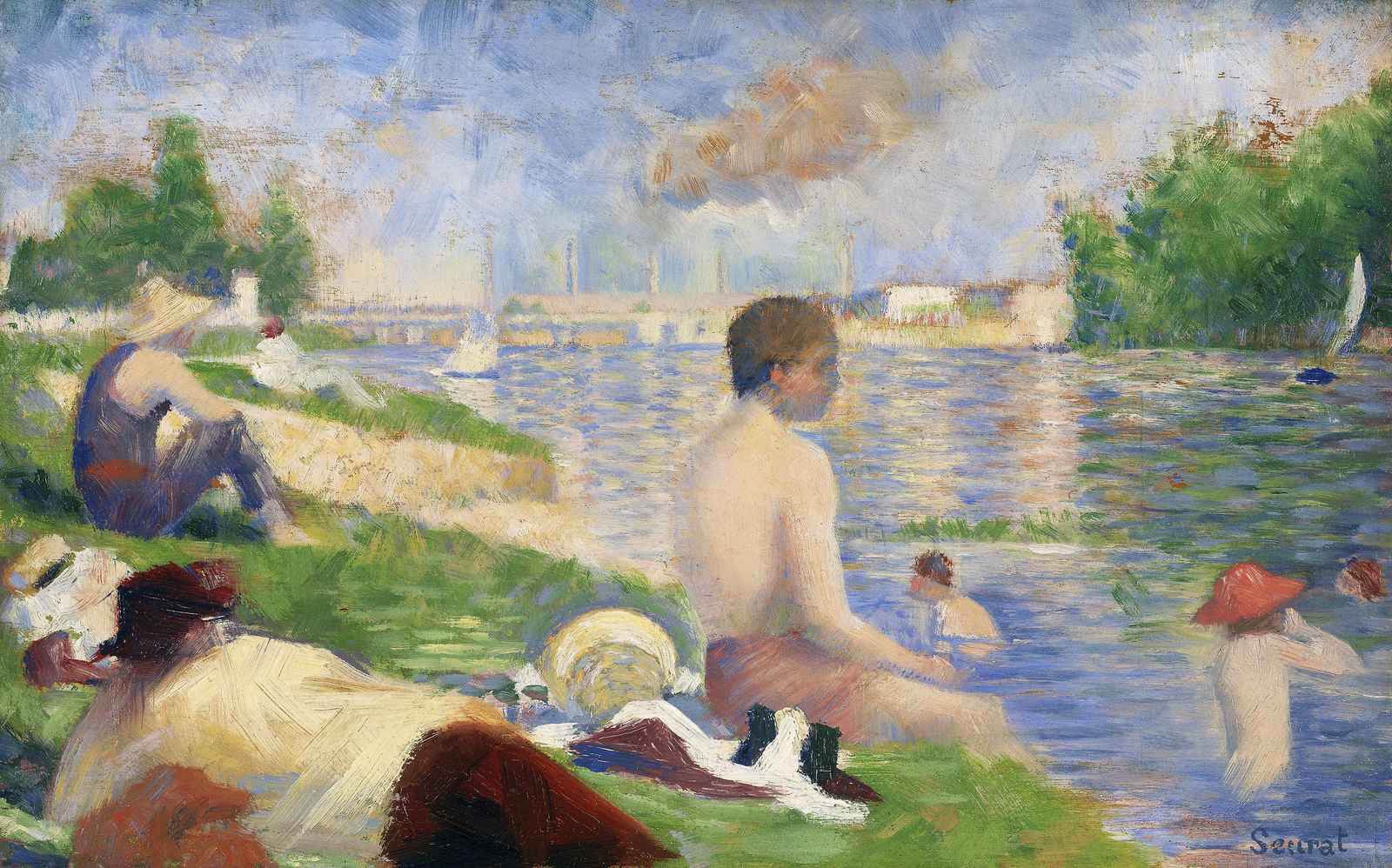 Seurat Sunday Afternoon on Island of La Grande Jatte Wall Art