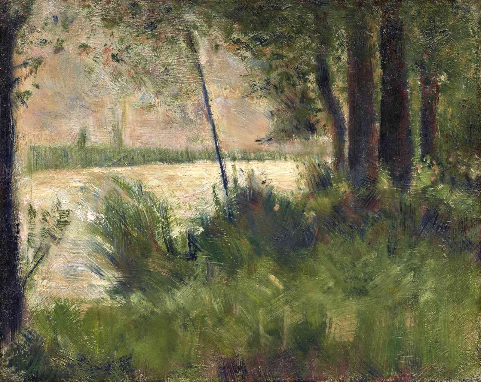 Serene Forest Landscape Impressionist Wall Art