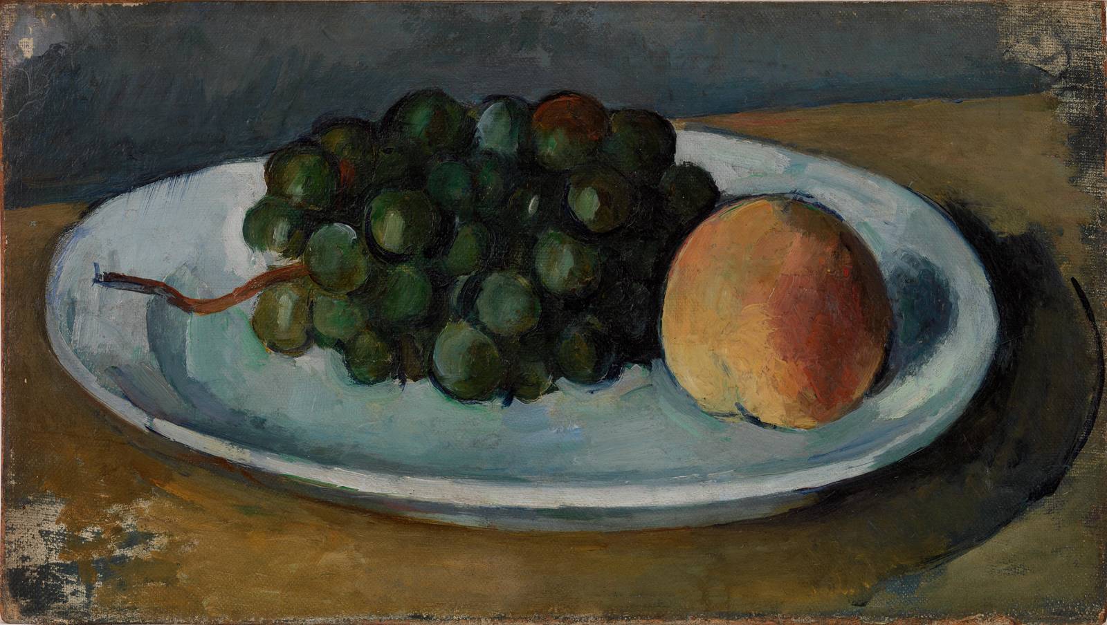 Still Life Grapes and Peach Wall Art