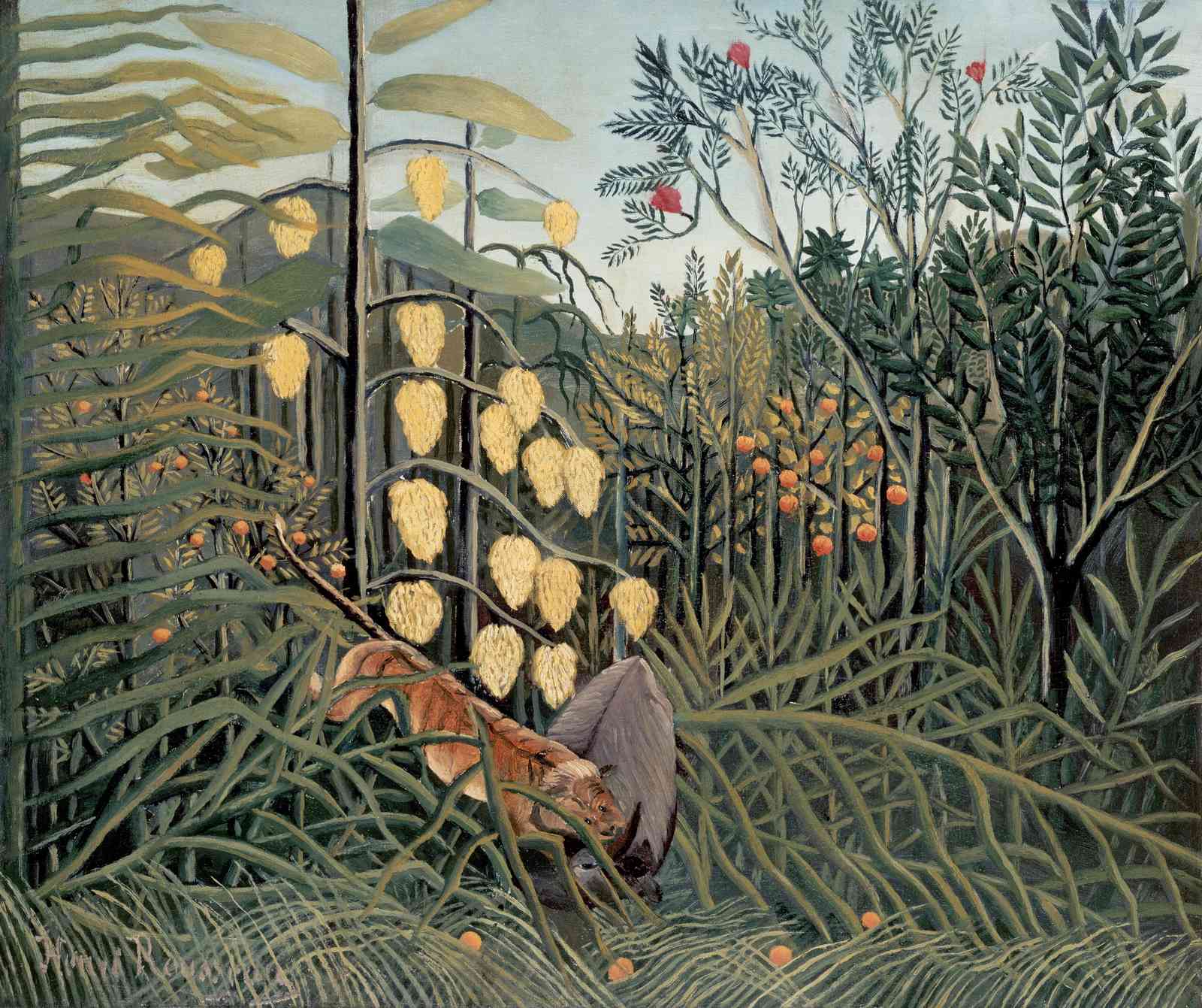 Enchanting Jungle Scene "The Sleeping Gypsy" Wall Art