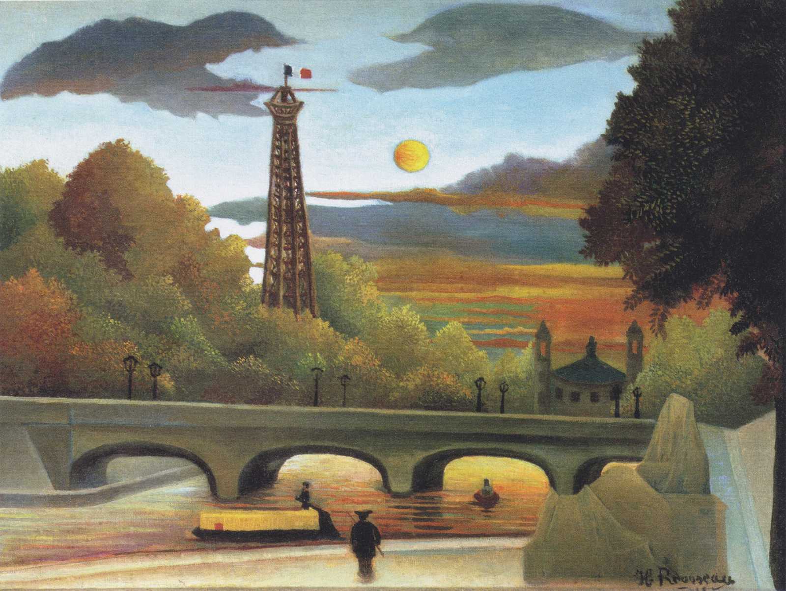 Parisian Sunset Eiffel Tower Wall Art