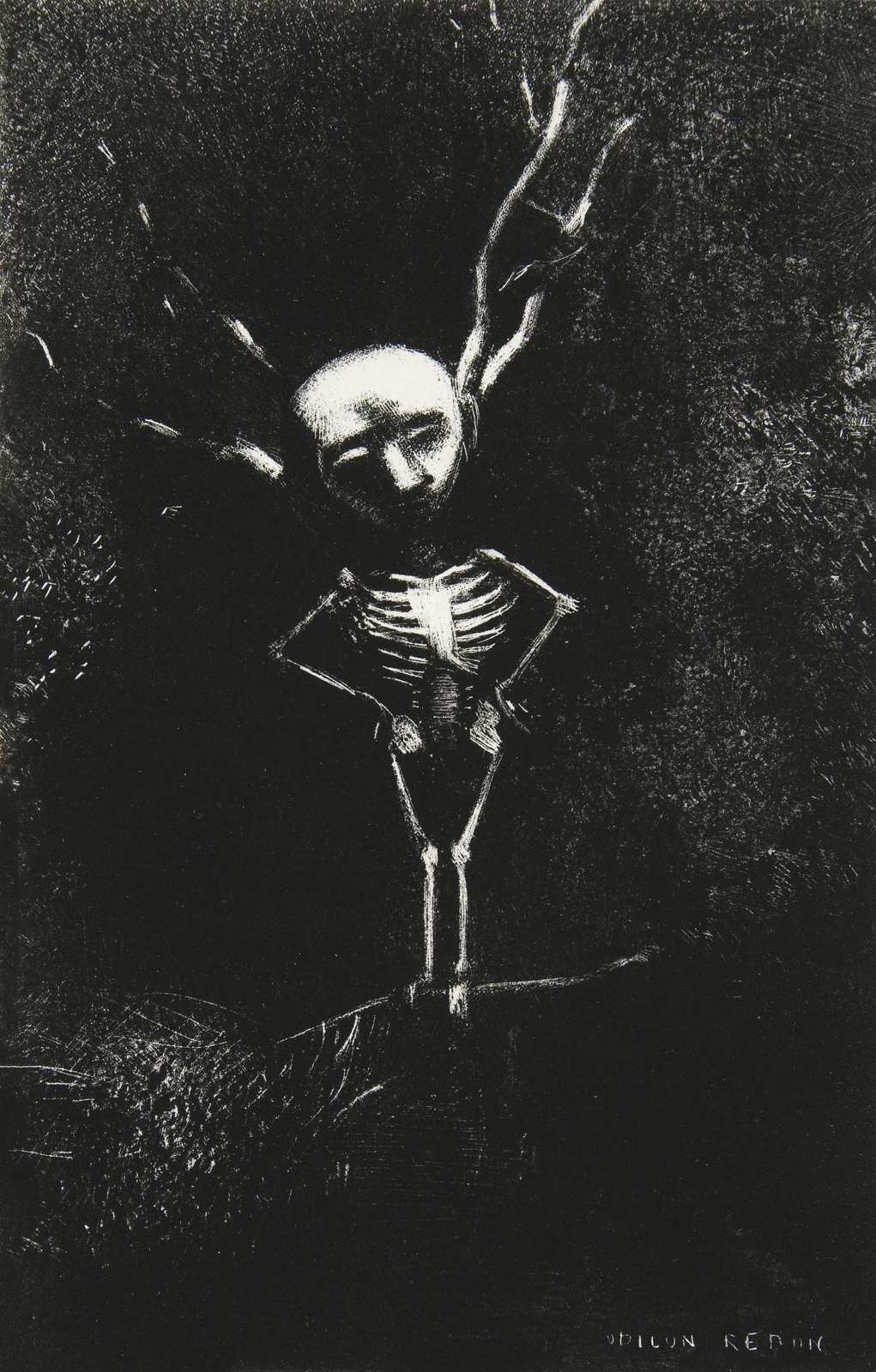 Mysterious Skeleton Spirit Wall Art