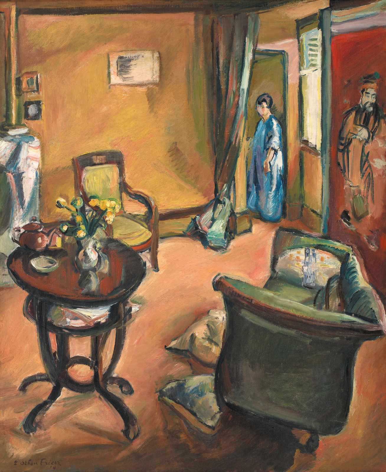 Vintage Interior Scene Wall Art