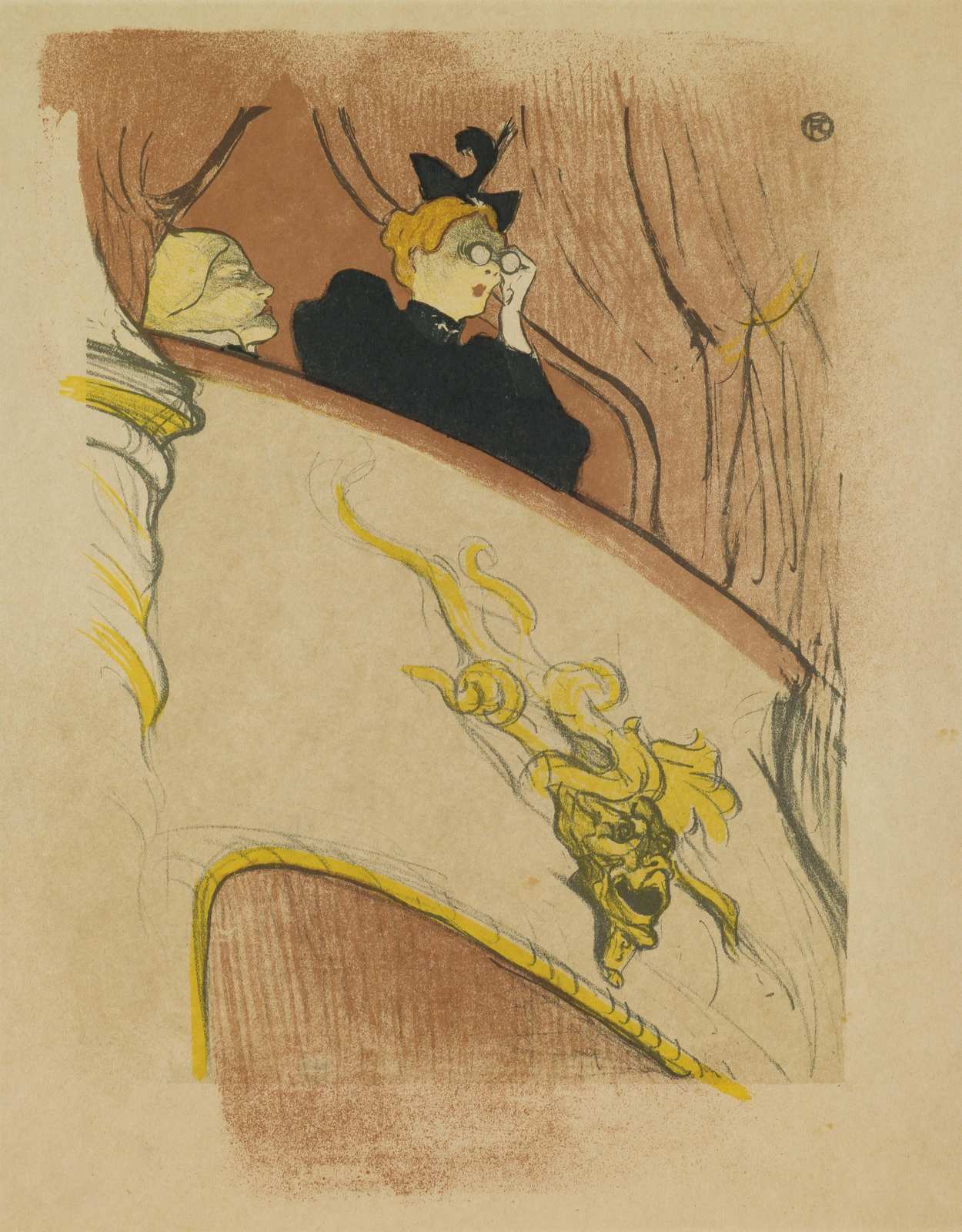 Art Nouveau Theater Goers Wall Art