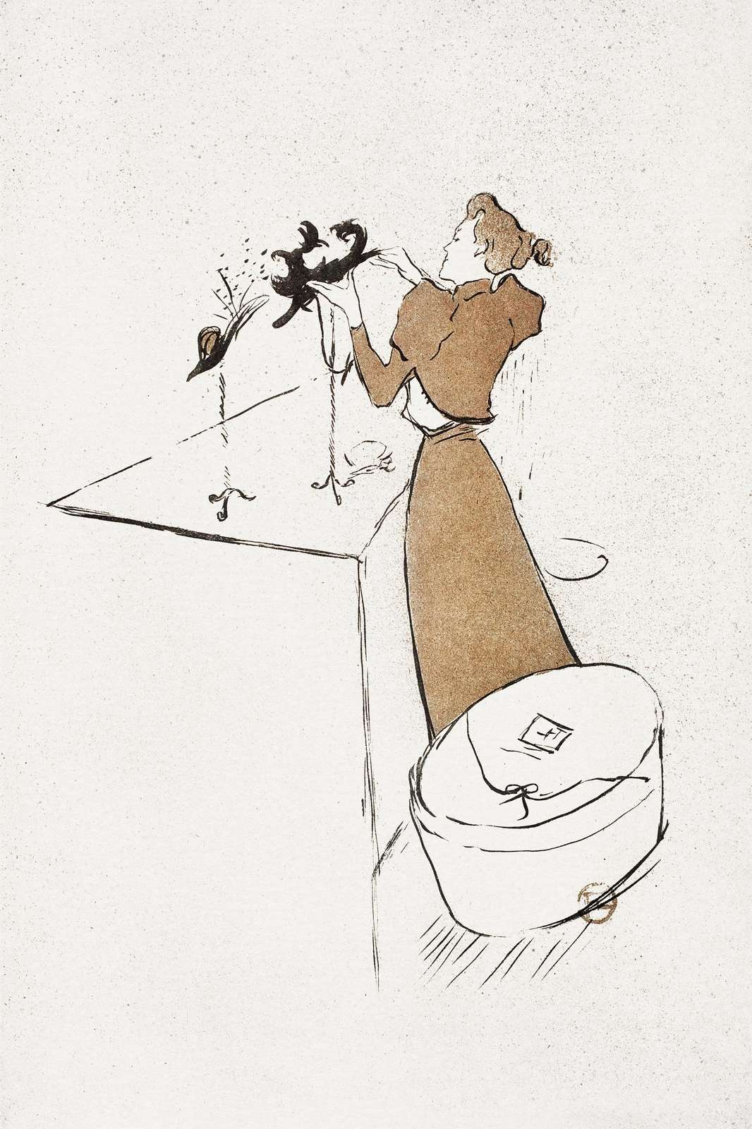 Elegant Parisian Woman with Hat Wall Art