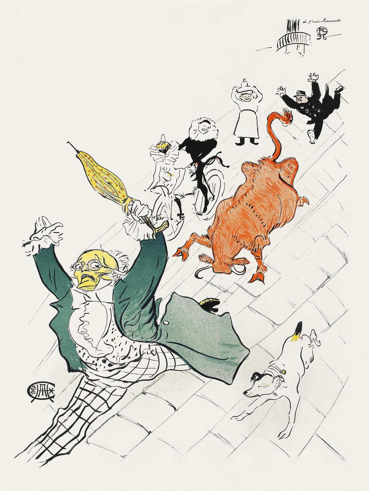 Whimsical Circus Scene Vintage Poster Wall Art