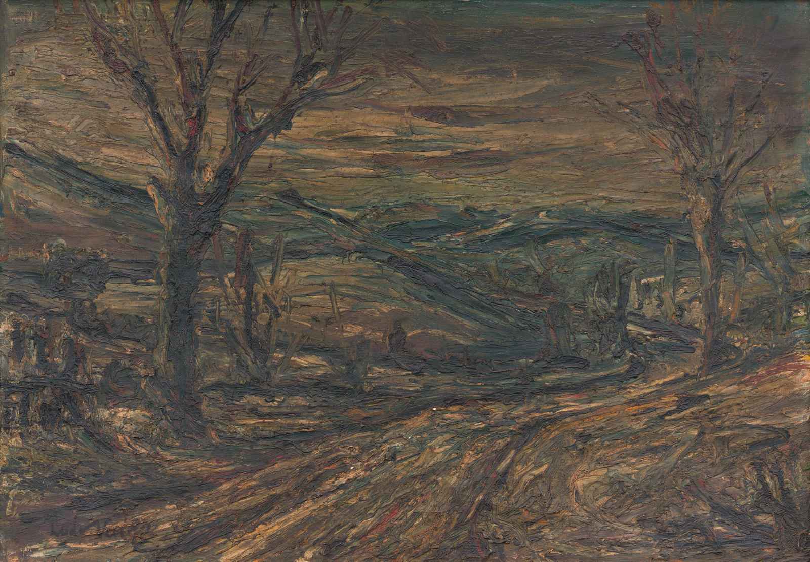 Moody Landscape Trees Wall Art