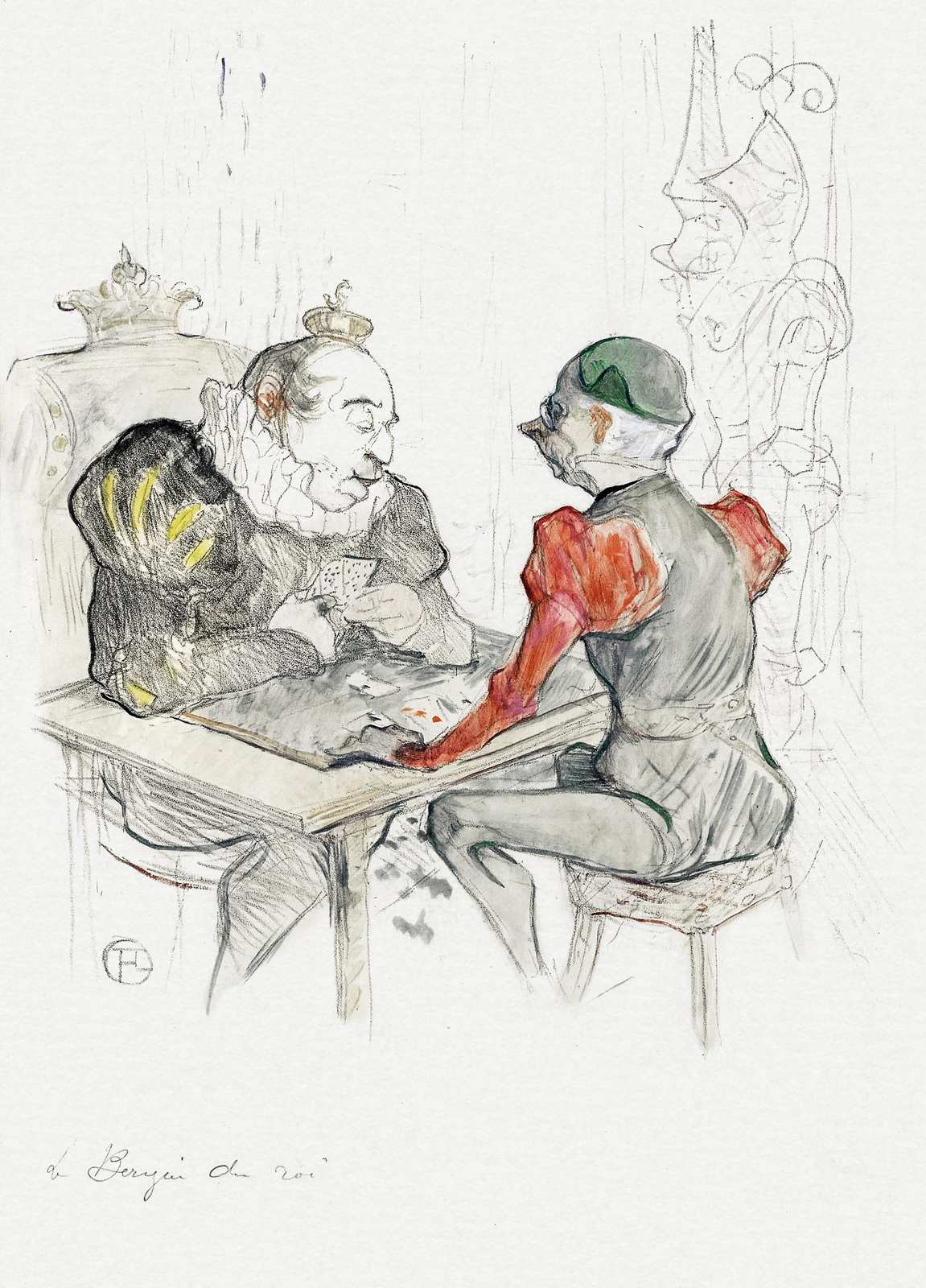 King & Jester Card Game Wall Art