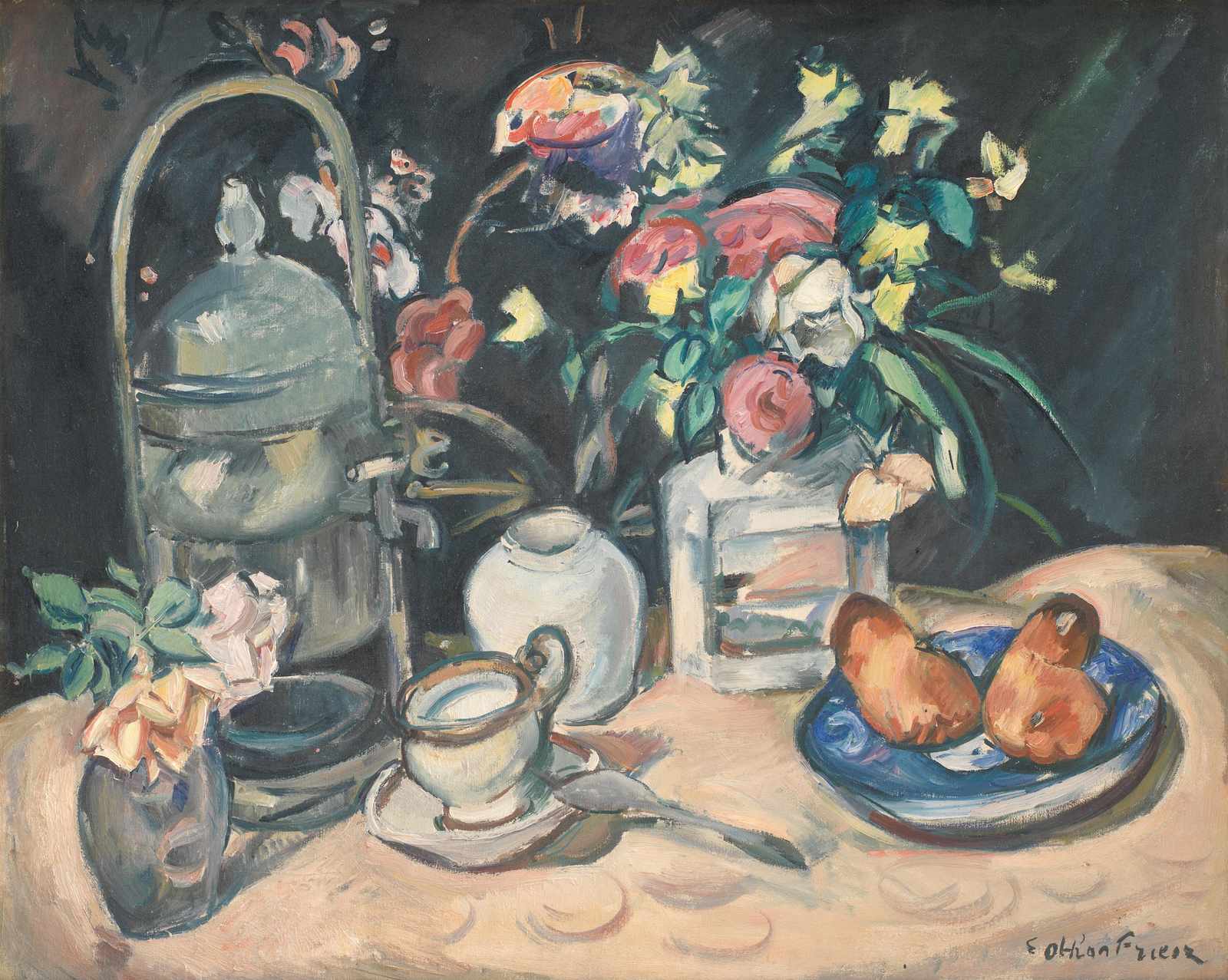 Vibrant Still Life with Pears Wall Art