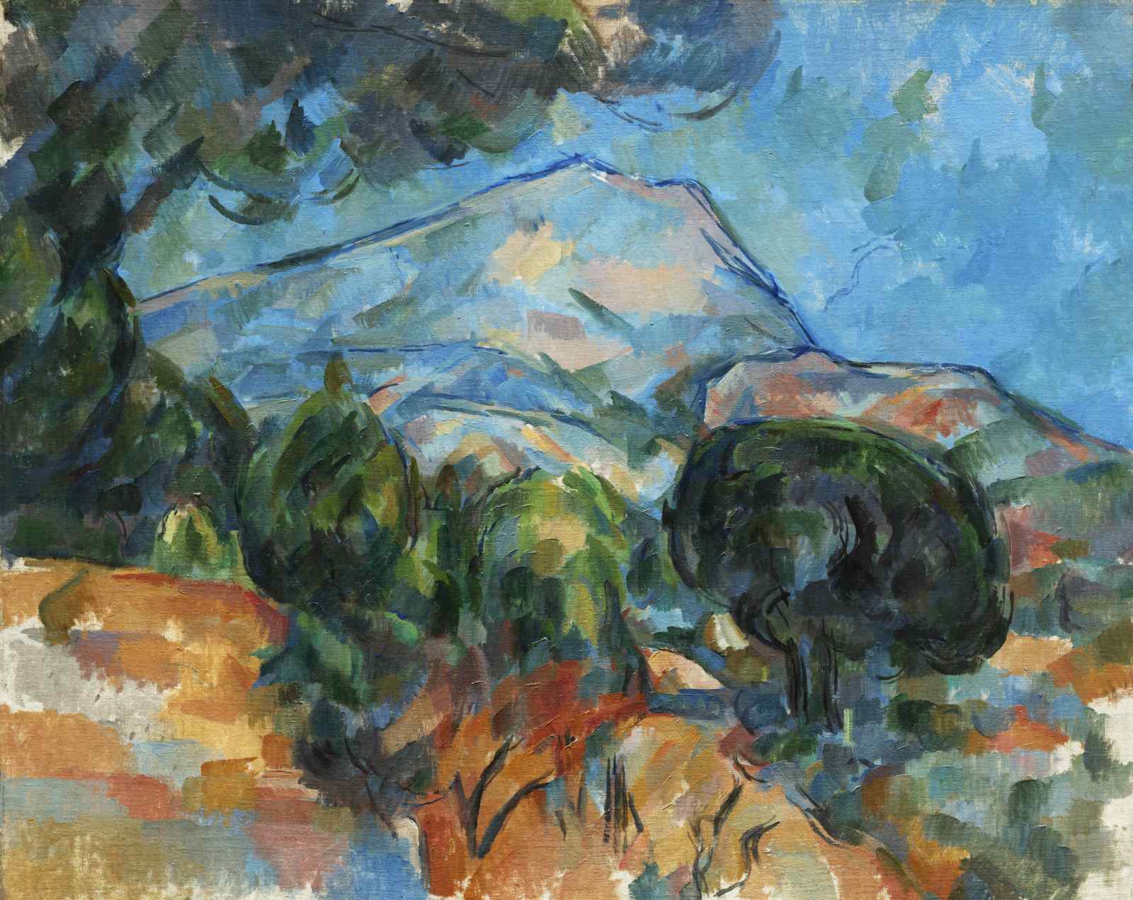 Mont Sainte-Victoire Landscape Oil Painting Wall Art