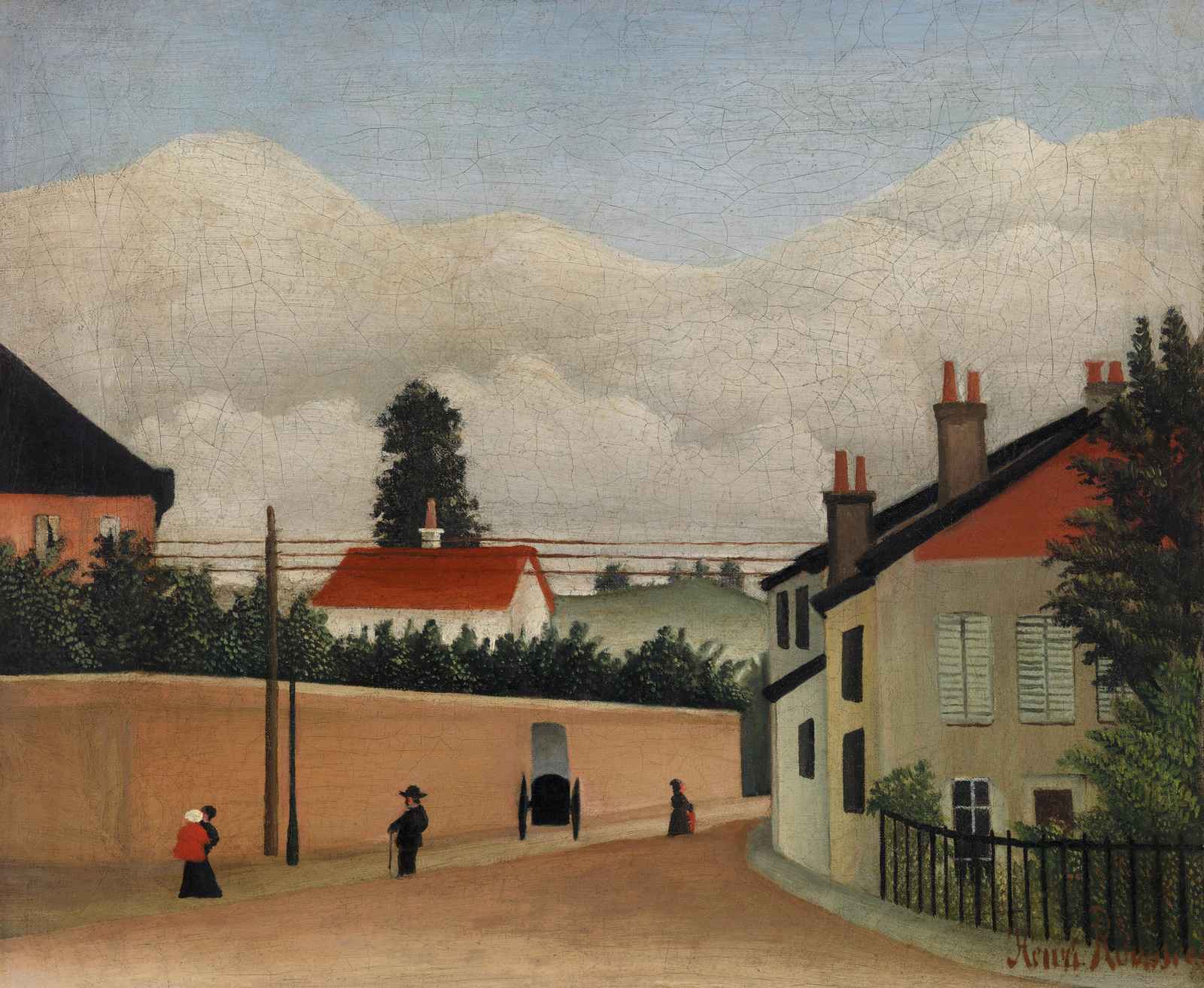 Henri Rousseau Street Scene Wall Art