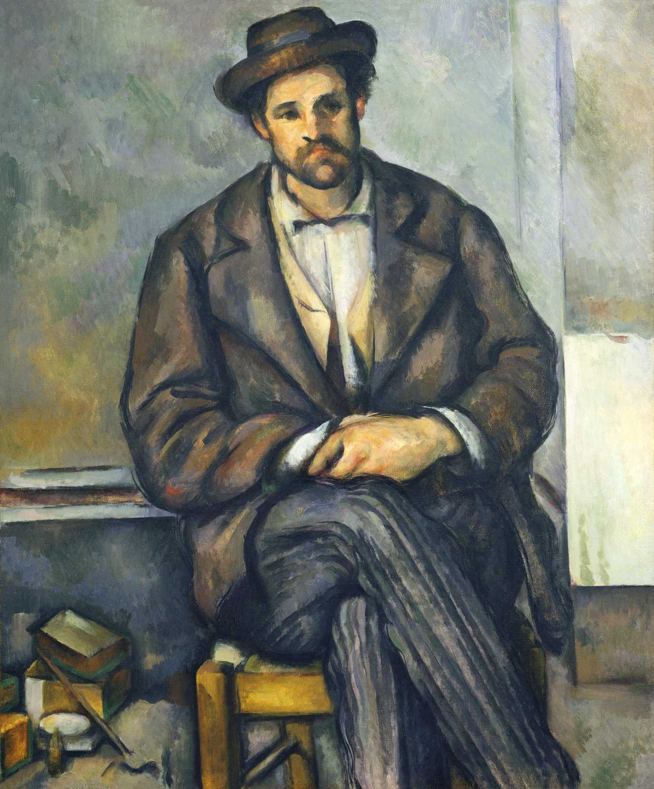 Man in a Hat Portrait Wall Art