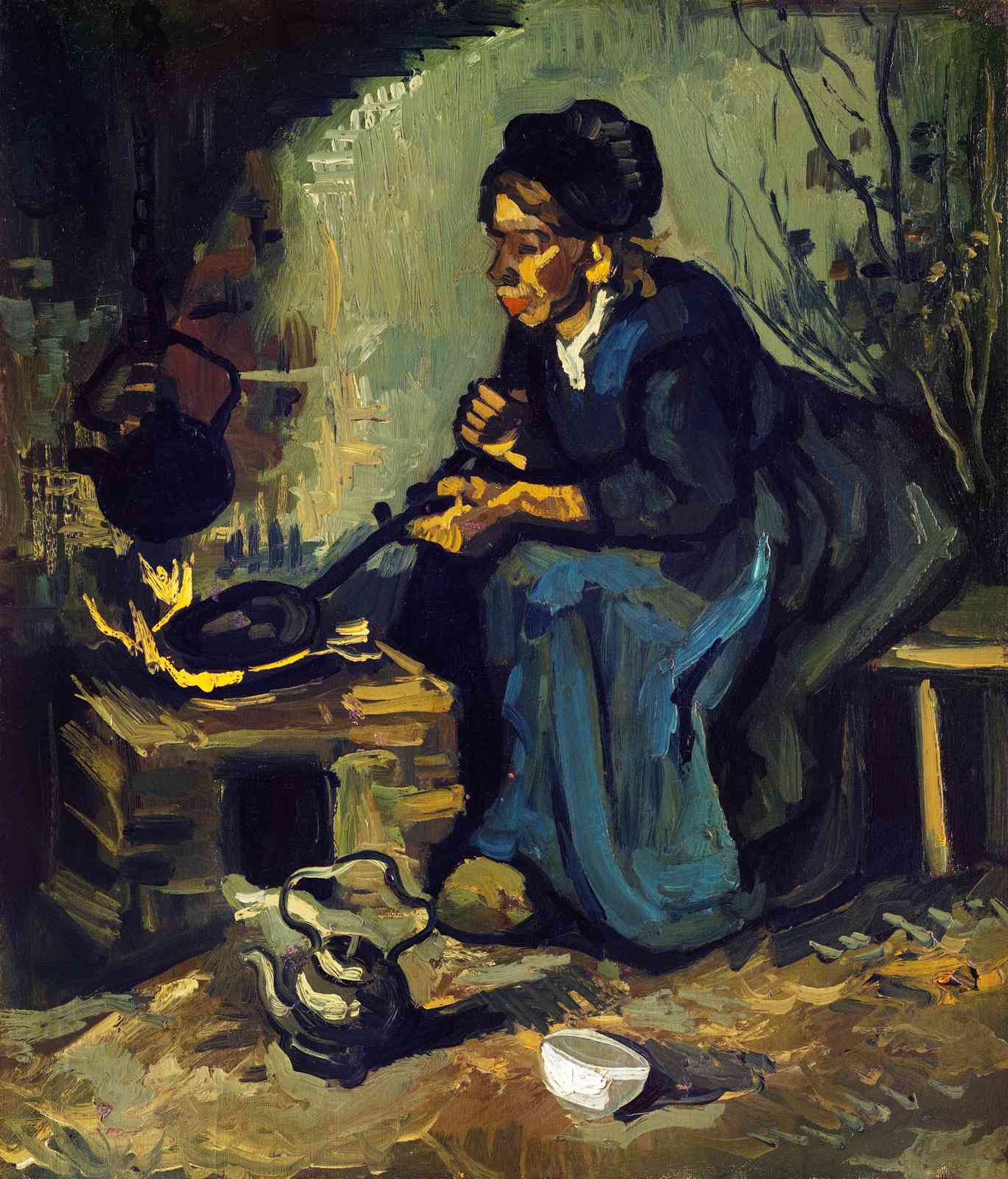 Peasant Woman Cooking Van Gogh Wall Art