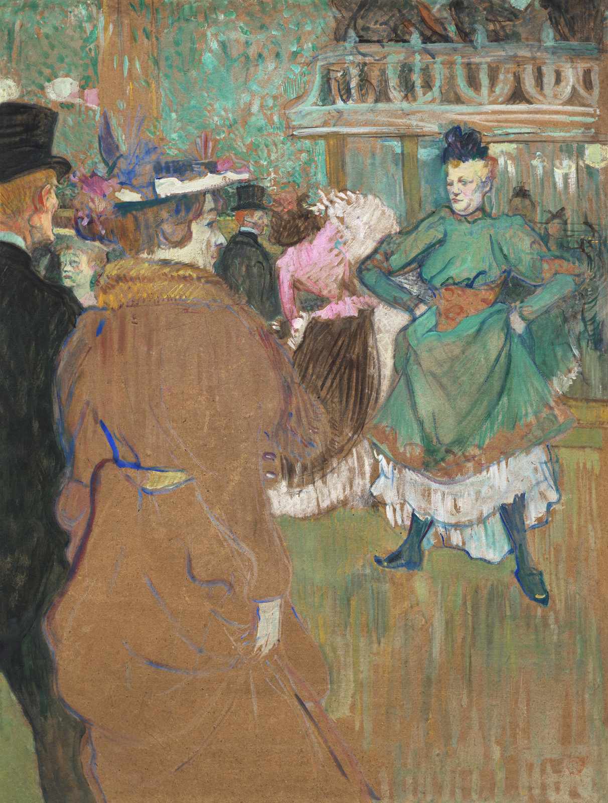 Parisian Dance Scene Vintage Wall Art Wall Art