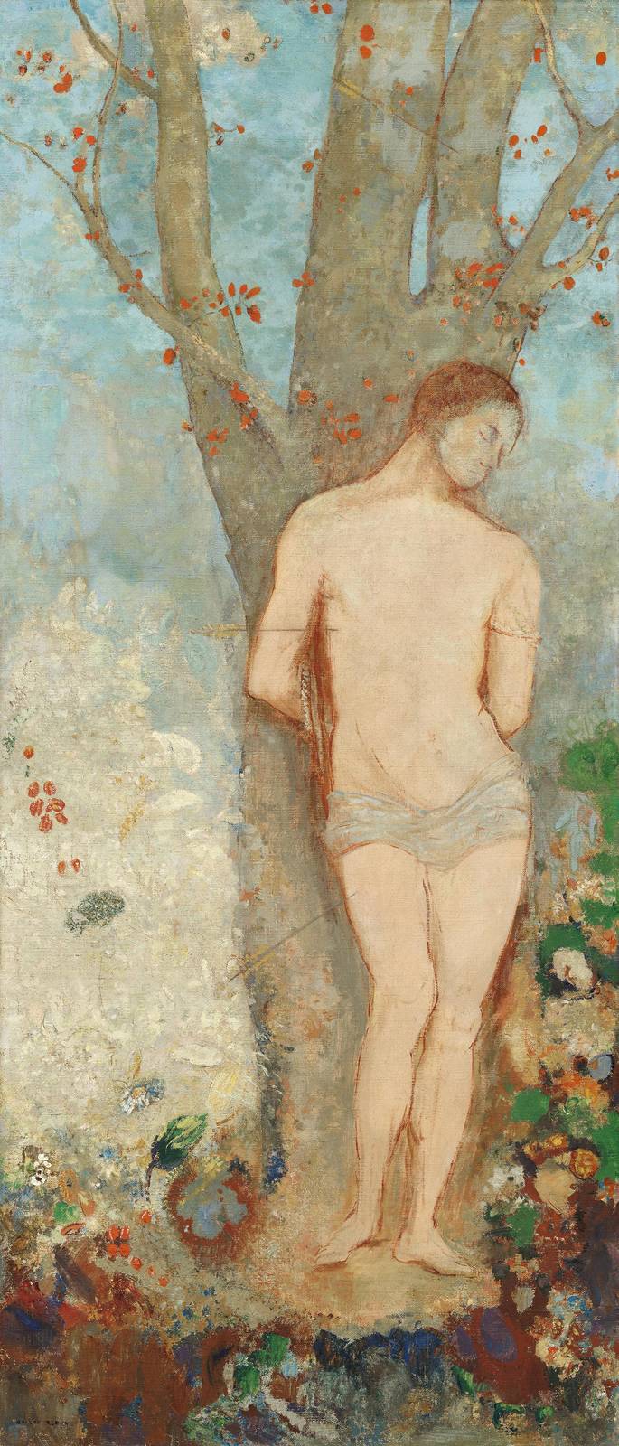Enigmatic Nude by Tree Wall Art