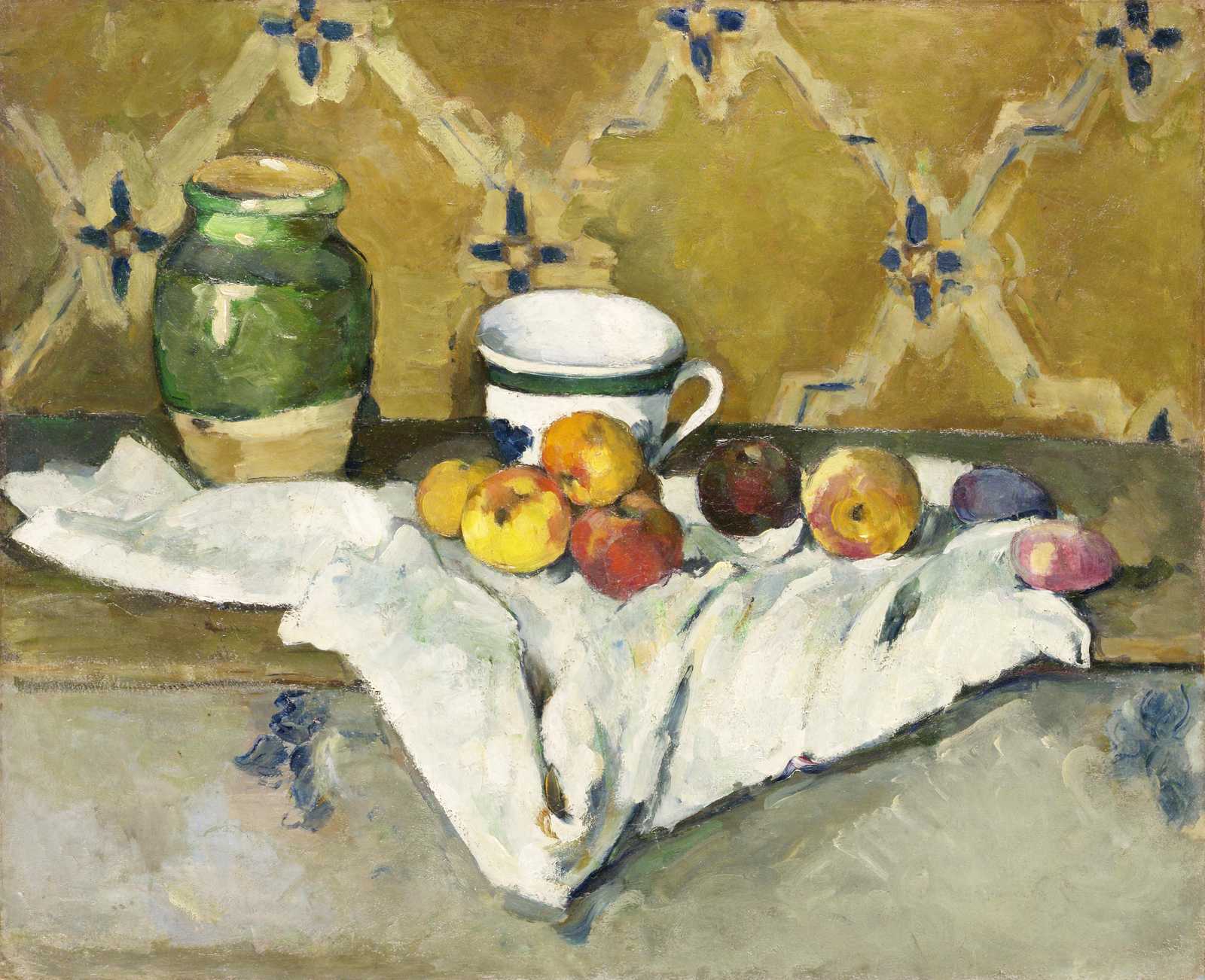 Vibrant Still Life Fruit & Jar Wall Art