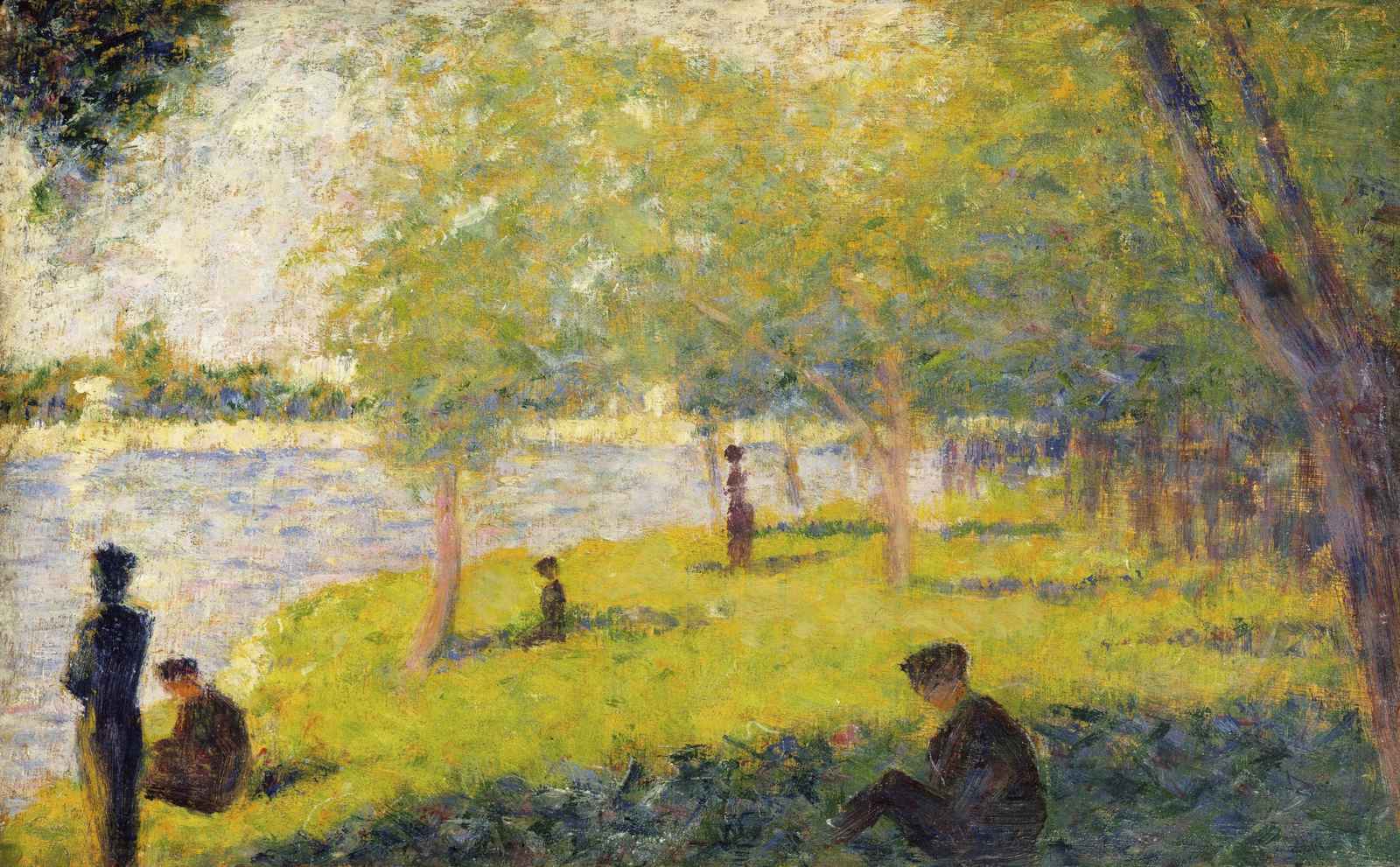 Idyllic Riverside Scene Wall Art