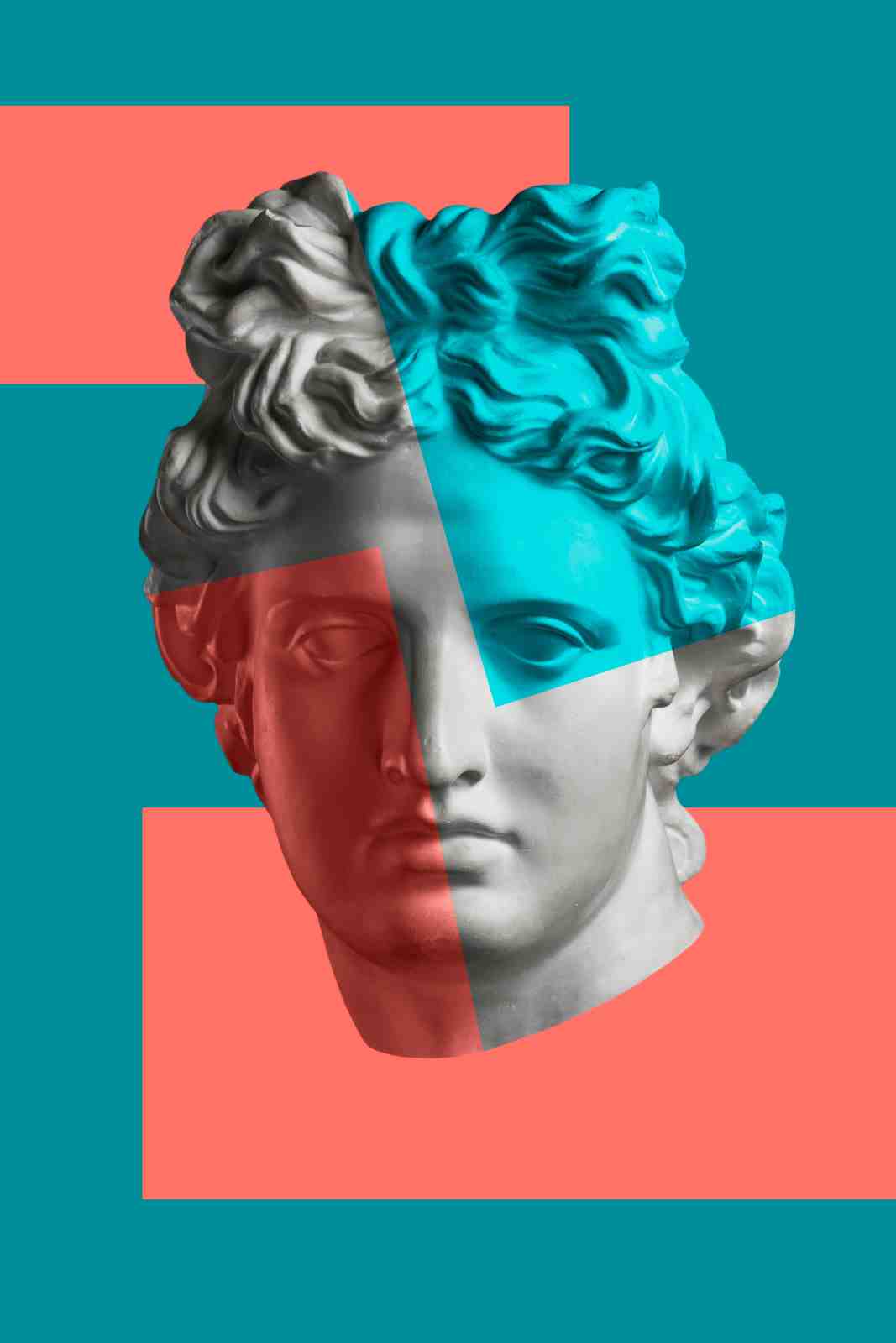 Modern Neo-Classical Bust Wall Art
