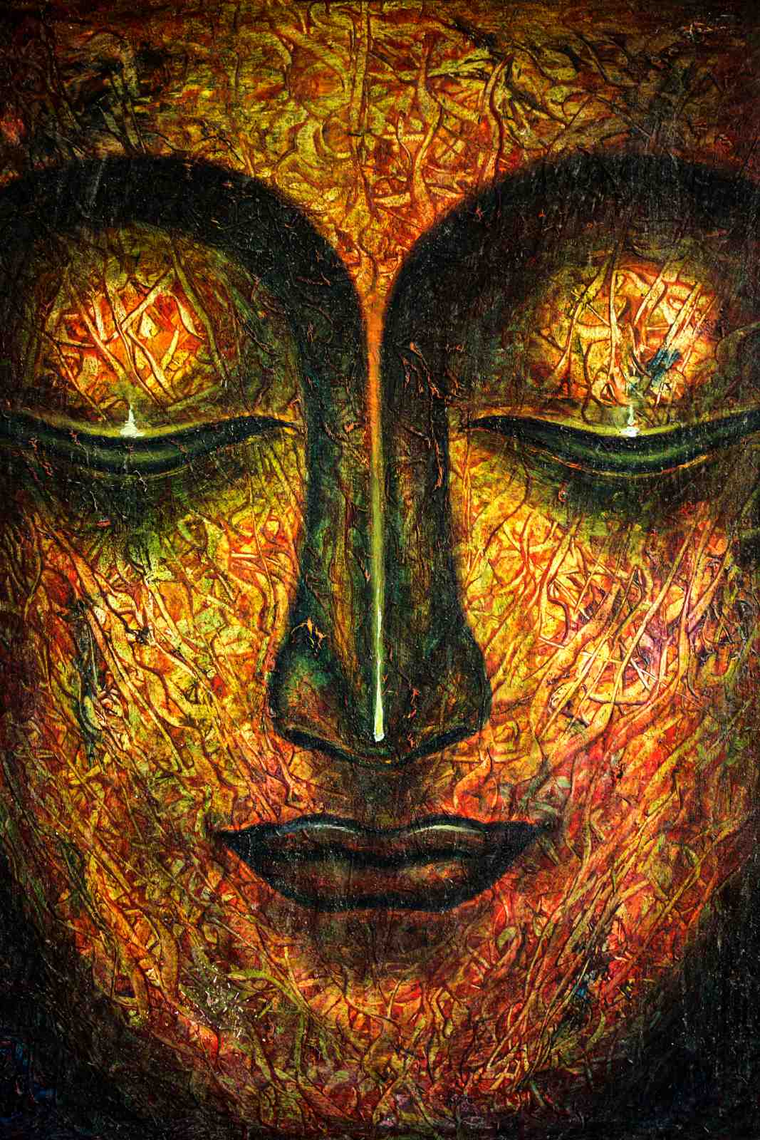 Mystic Buddha Textured Wall Art Wall Art