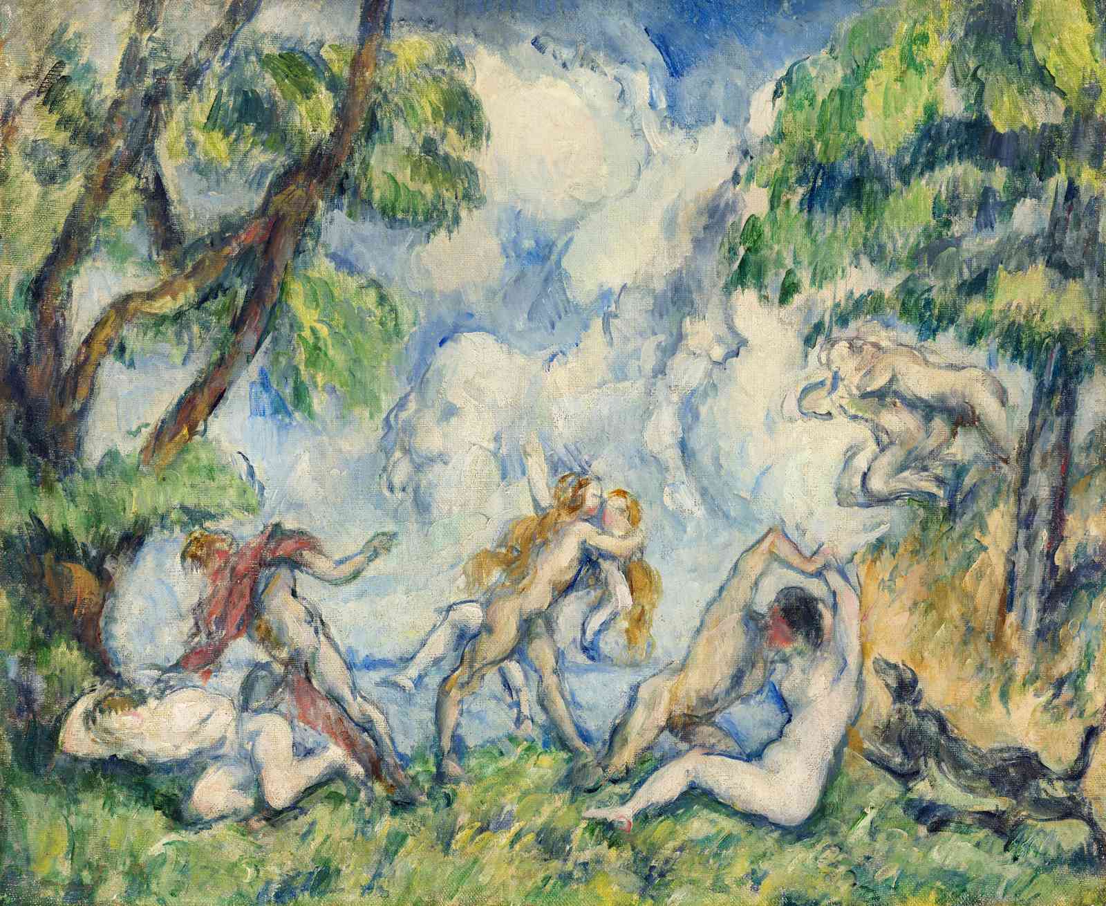 Bathers by a Stream Impressionist Wall Art
