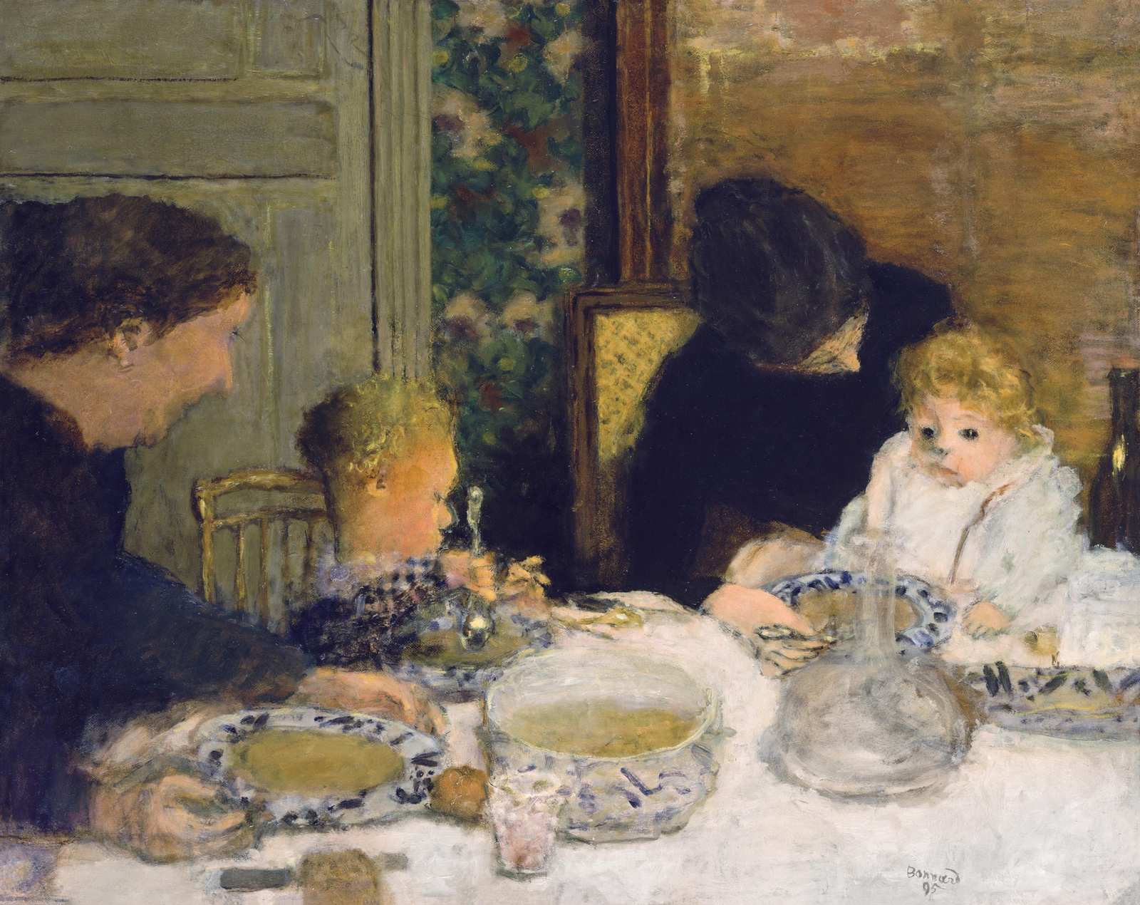 Impressionist Family Meal Wall Art
