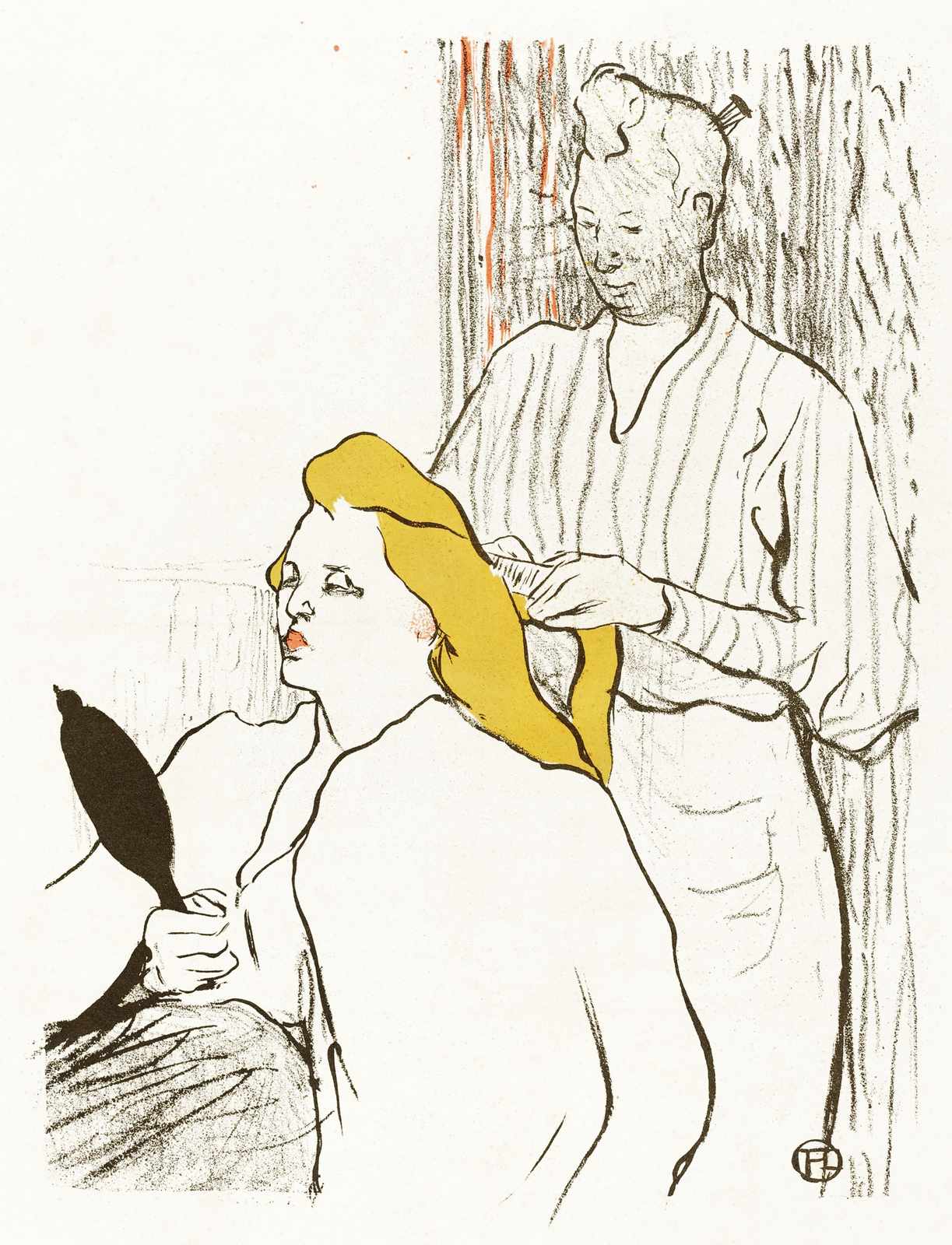 Toulouse-Lautrec Woman Combing Hair Wall Art