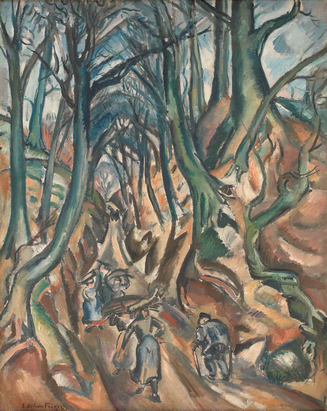 Forest Path Cubist Style Wall Art