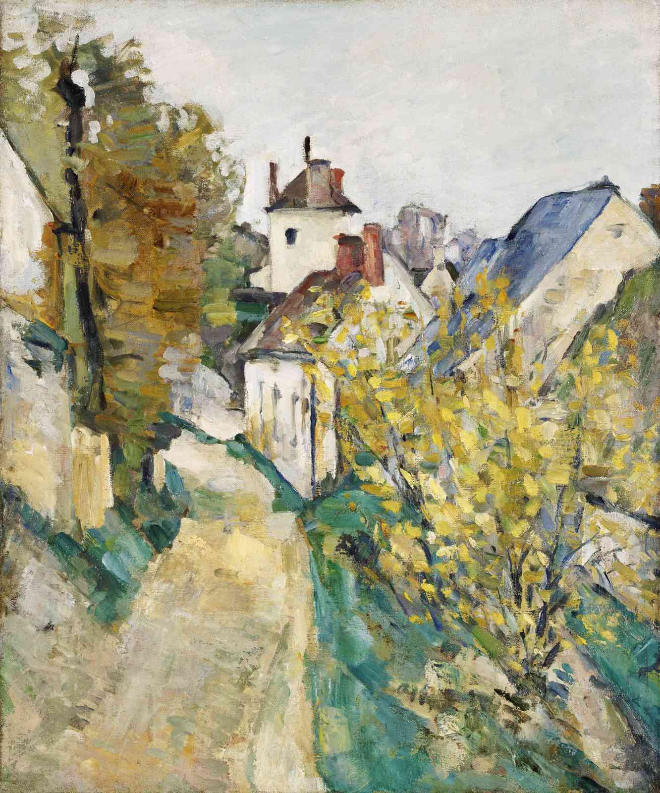 Impressionist Village Path Wall Art